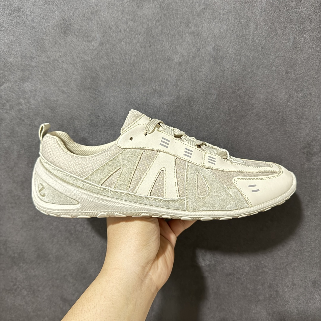 ecco爱步 BIOM LITE W 25秋舒适百搭时尚气质 低帮 生活休闲鞋 男款 砂砾灰搭配多种材质