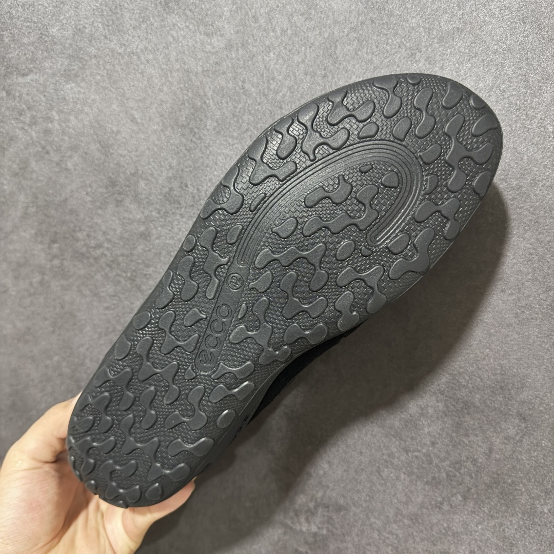 ecco爱步 BIOM LITE W 25秋舒适百搭时尚气质 低帮 生活休闲鞋 男款 黑色搭配多种材质拼