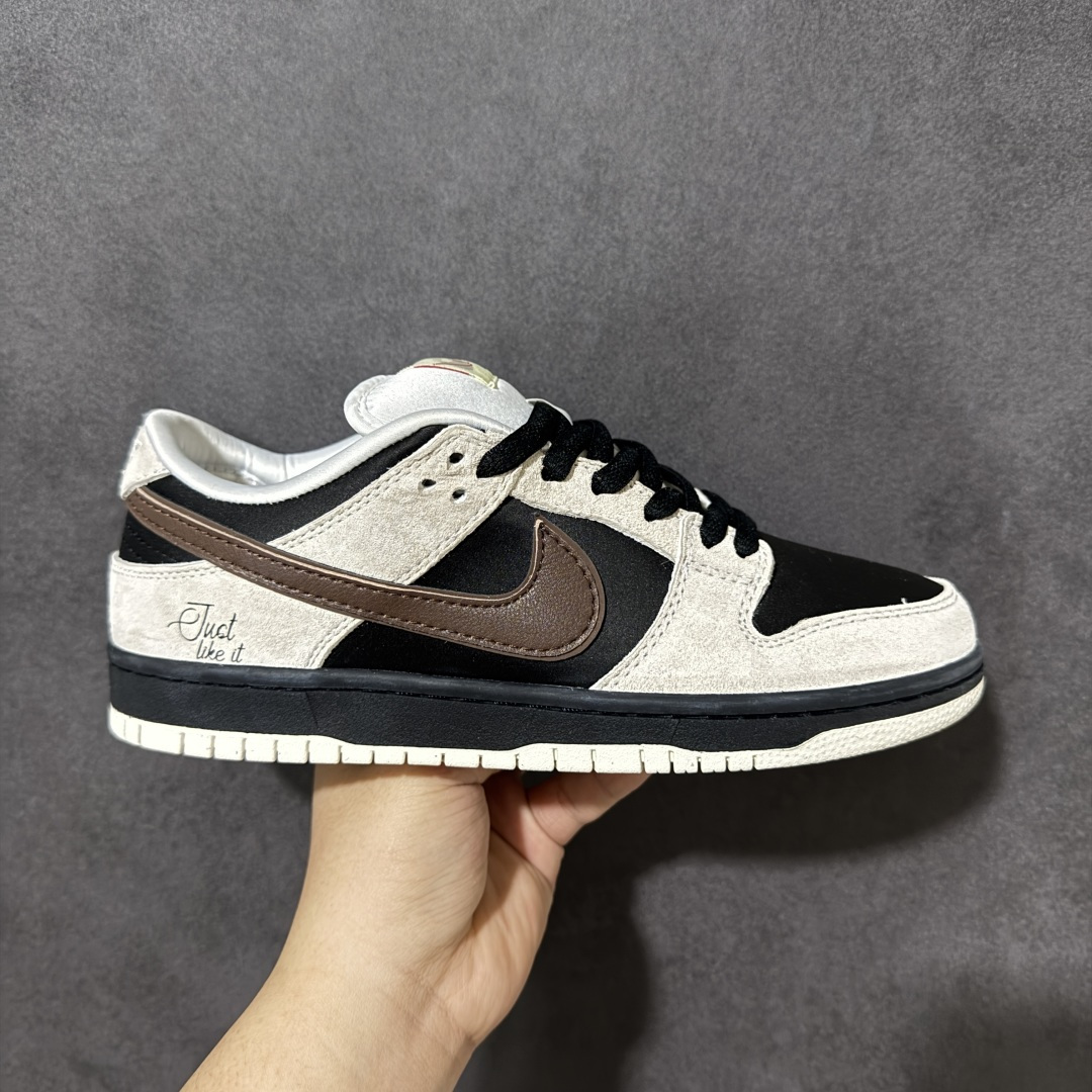【公司级】Nike SB Dunk Low SB 黑棕勾 低帮休闲板鞋 货号：FZ5645-100 尺码：36 36.5 37.5 38 38.5 39 40 40.5 41 42 42.5 43 44 44.5 45 46-选品中心