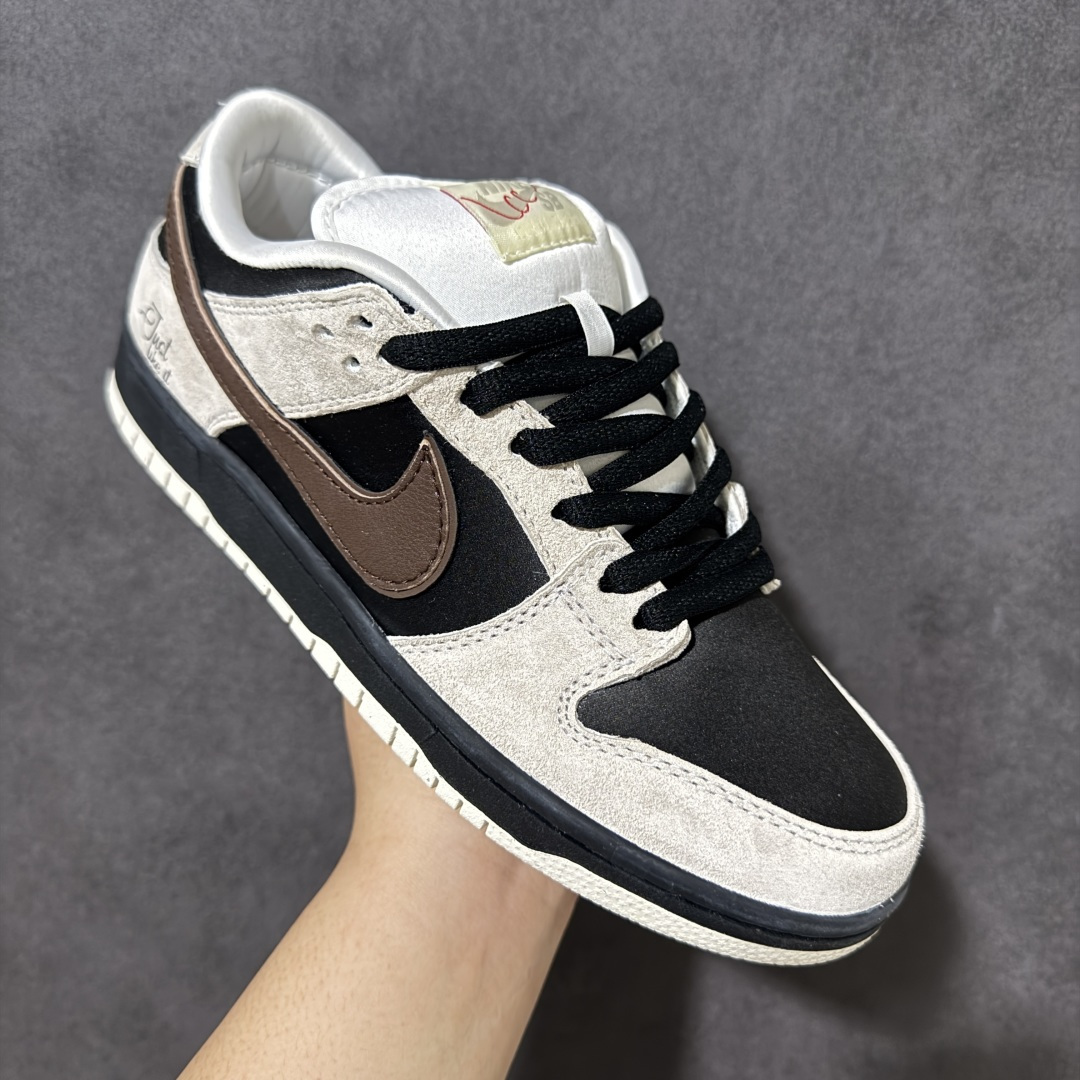 图片[3]-【公司级】Nike SB Dunk Low SB 黑棕勾 低帮休闲板鞋 货号：FZ5645-100 尺码：36 36.5 37.5 38 38.5 39 40 40.5 41 42 42.5 43 44 44.5 45 46-选品中心