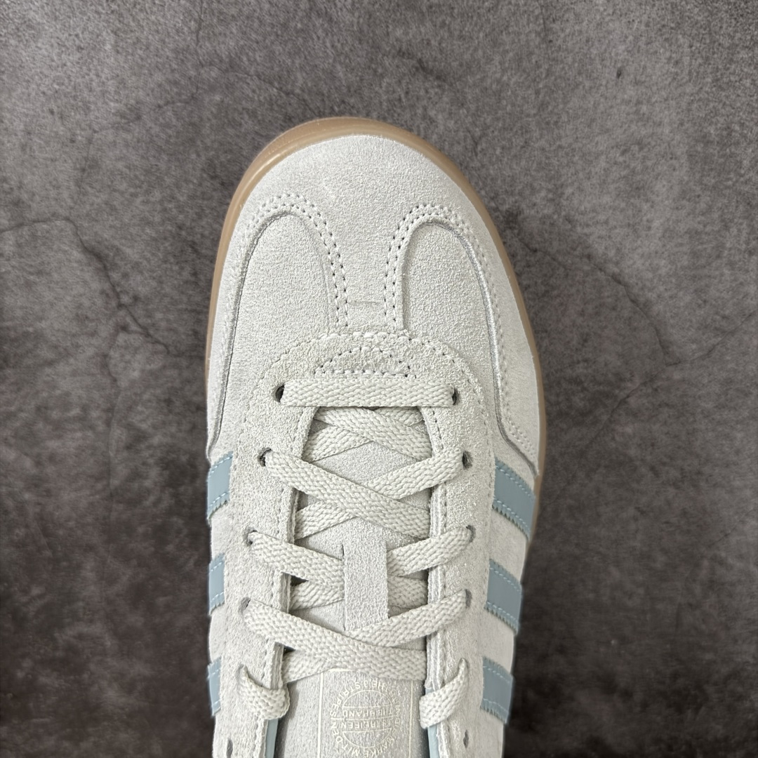 图片[5]-【正确版】阿迪达斯Adidas Gazelle Indoor Trainers 羚羊内训系列低帮复古百搭休闲运动德训风板鞋“翻毛浅抹茶绿生胶底”IH9219 男女鞋半码制 原楦原纸版开发版型 采用翻毛皮组合纤维革鞋面材质 外置RB橡胶大底 尺码：35⅔ 36 36⅔ 37⅓ 38 38⅔ 39⅓ 40 40⅔ 41⅓ 42 42⅔ 43⅓ 44 44⅔ 45-选品中心