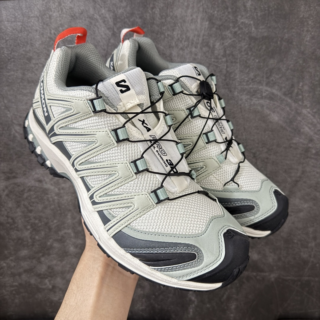 【PZ纯原版】SALOMON XA Pro 3D 浅绿红492619 萨洛蒙潮流越野机能户外功能鞋 纯原外贸平台特供订单 耗时半年巨作 全套原纸板楦头开发 原厂特供网布配套加持 确保原汁原味 完美呈现版型 原档数据独家私模五层组合大底 男女鞋同步官方开发 原装Ortholite轻量化鞋垫 中底布带钢印编号 原厂TPU锁扣 进口港宝加持 后跟自然饱满 还原公司包裹性 鞋面采用SENSIFT贴合技术 全方位贴合包裹脚型 鞋跟部鞋底牵引设计 提供强大的抓地性能 更适应野外崎岖不平的道路 其3D ADVANCED CHASSIS底盘 材料轻量大化 钉齿设计更具稳定性 防护性 鞋底易磨损区运用CONTAGRIP高耐磨材料 应对城市硬质路面长距离跑考验 尺码：36 36.5 37.5 38 38.5 39 40 40.5 41 42 42.5 43 44 44.5 45-选品中心