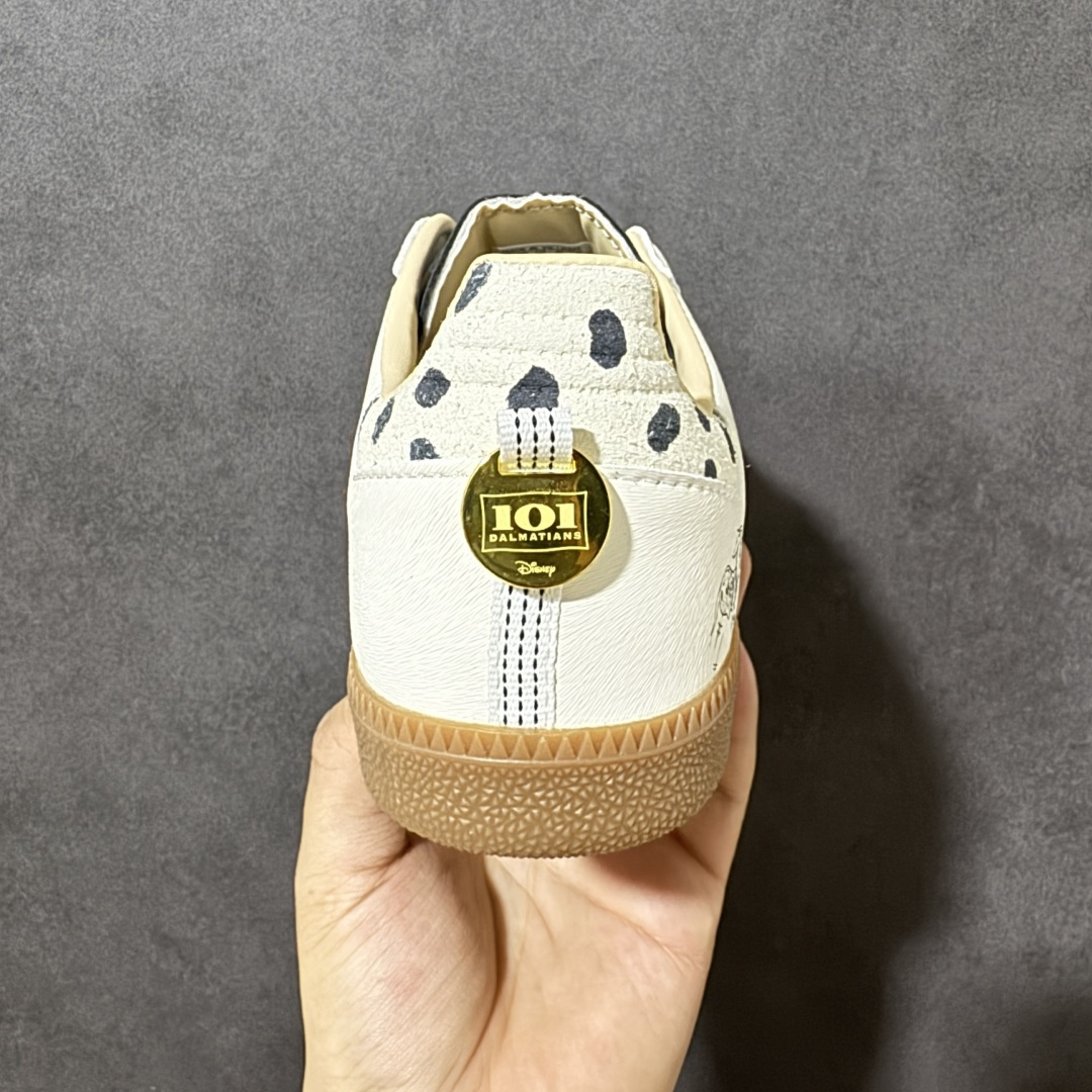 图片[4]-【公司级】阿迪达斯联乘迪士尼©Disney卡通人物/《101 忠狗》x Adidas Originals Samba OG\”101 Dalmatians Penny \”桑巴舞系列绅士德训足球风百搭低帮休闲运动板鞋“联名米白黑斑点狗生胶底”KJ5990 尺码：36 36⅔ 37⅓ 38 38⅔ 39⅓ 40 40⅔ 41⅓ 42 42⅔ 43⅓ 44 45-选品中心