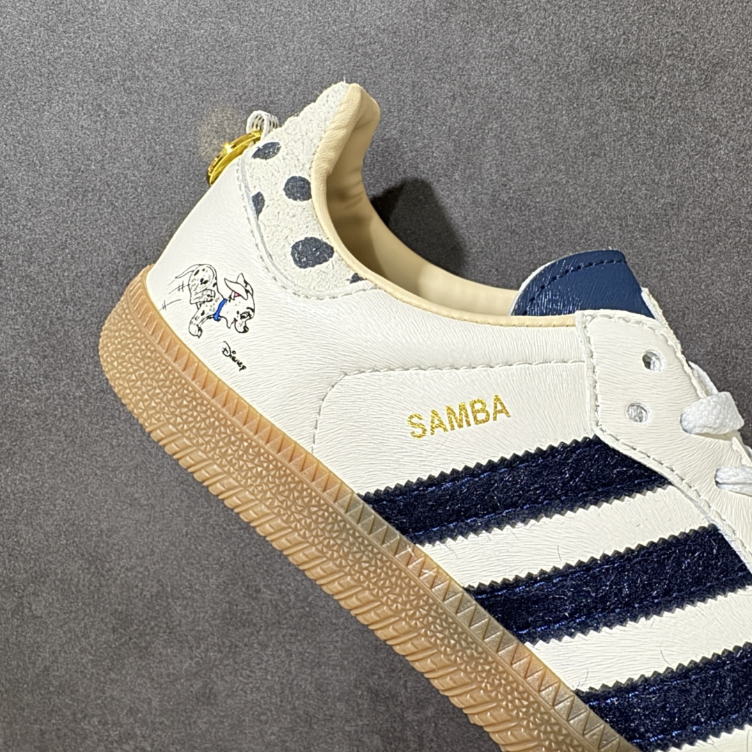 图片[8]-【公司级】阿迪达斯联乘迪士尼©Disney卡通人物/《101 忠狗》x Adidas Originals Samba OG\”101 Dalmatians Penny \”桑巴舞系列绅士德训足球风百搭低帮休闲运动板鞋“联名米白黑斑点狗生胶底”KJ5990 尺码：36 36⅔ 37⅓ 38 38⅔ 39⅓ 40 40⅔ 41⅓ 42 42⅔ 43⅓ 44 45-选品中心