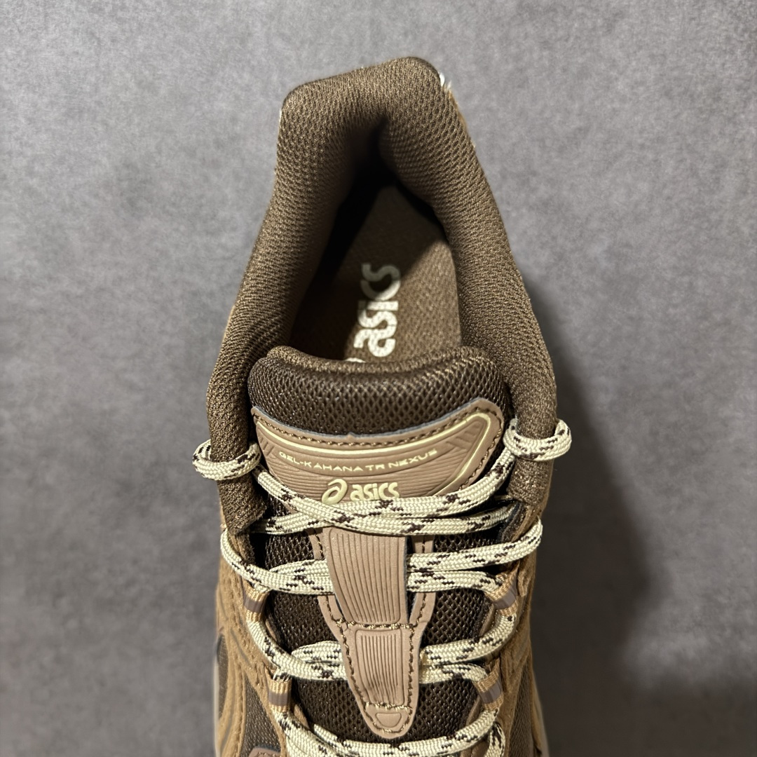 图片[6]-【公司级】Asics Gel-Kahana TR Nexus 亚瑟士复古潮流休闲运动鞋 鞋款外观设计上延续延续了KAHANA TR系列鞋型，工程网布鞋面，舒适透气 加固杯状结构后跟稳定系统，锁定足踝 轻量缓震中底，提供可靠的稳定支撑 创新性越野耳齿大底，提供多向抓地力 货号：1203B123-200 尺码：36-45带半码-选品中心