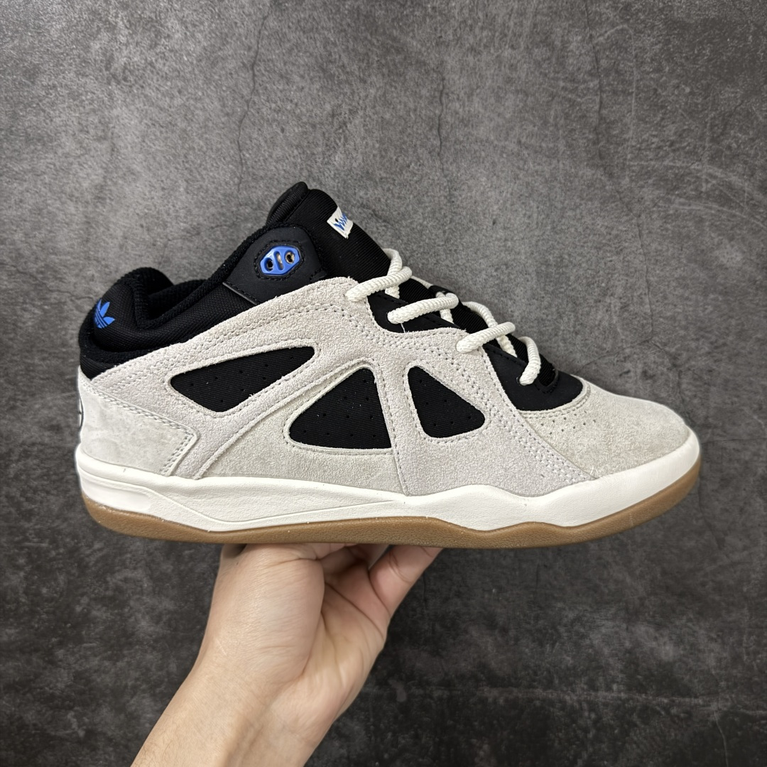 【公司级】adidas × Bad Bunny Badbo 1.0 百搭舒适 高帮 篮球鞋 男女同款 白黑 JS3886 尺码 36 37 38 39 40 41 42 43 44 45 46-选品中心