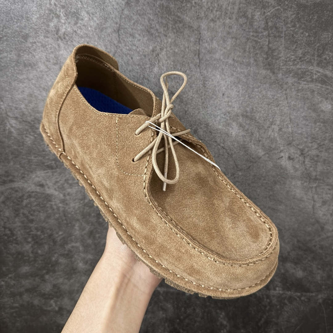 图片[3]-【公司级】博肯-Birkenstock Utti Lace 勃肯绒面革 时尚复古 低帮 生活休闲鞋 老钱风 包头袋鼠鞋 牛皮绒面革复古鞋 时下大火的老钱风，乐福式设计鞋头增加了优雅的气质！可为各式休闲或优雅造型增添休闲风范 磨砂牛皮革 实用的马克线阵车在鞋头的手工质感 货号：1027321 尺码：35-45-选品中心