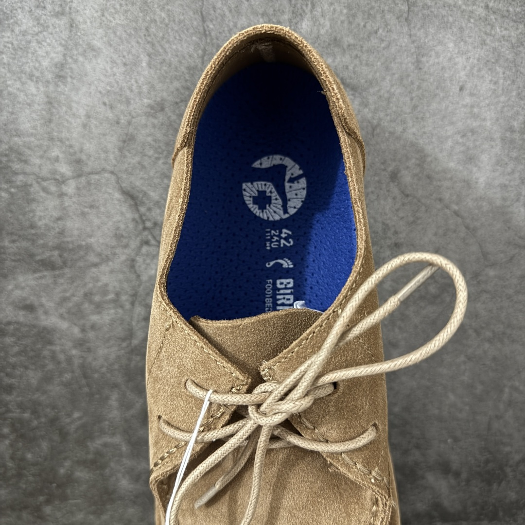 图片[8]-【公司级】博肯-Birkenstock Utti Lace 勃肯绒面革 时尚复古 低帮 生活休闲鞋 老钱风 包头袋鼠鞋 牛皮绒面革复古鞋 时下大火的老钱风，乐福式设计鞋头增加了优雅的气质！可为各式休闲或优雅造型增添休闲风范 磨砂牛皮革 实用的马克线阵车在鞋头的手工质感 货号：1027321 尺码：35-45-选品中心