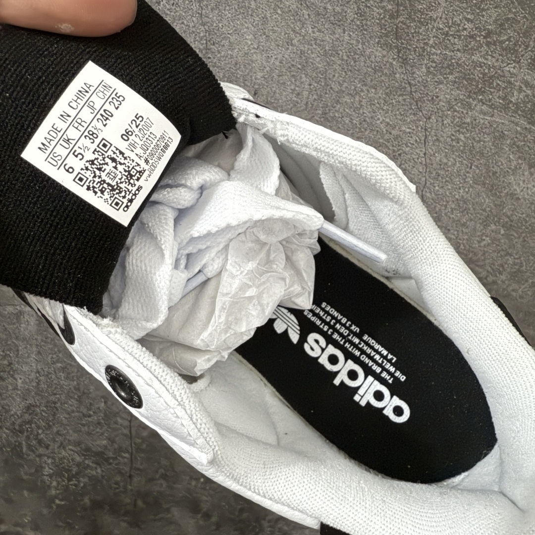 图片[7]-【H11顶级头层版】adidas originals Superstar 2 贝壳头 简约经典 舒适时尚 复古板鞋 男女同款 黑白 货号：JQ0313 全新升级版 皮料改进至头层原厂皮 原盒 原底原料 开模打造 原厂织唛鞋标 高精密准度 原楦原纸板开发 匹配原版98%以上 后跟垫棉独家呈现 反口里弧度正确 原厂鞋垫 背胶 后跟电绣针数 与正品一致 原厂皮料 原厂车缝线 质感无敌 皮料切割干净 无任何毛边 清洁度细节完美 进口港宝加持 后跟自然饱满 还原公司包裹性 鞋面采用原装数据贴合技术 全方位贴合包裹脚型 鞋跟部鞋底牵引设计 提供强大的抓地性能 更适应不同实战场地路面 尺码：35.5 36 36.5 37.5 38 38.5 39 40 40.5 41 42 42.5 43 44 45-选品中心