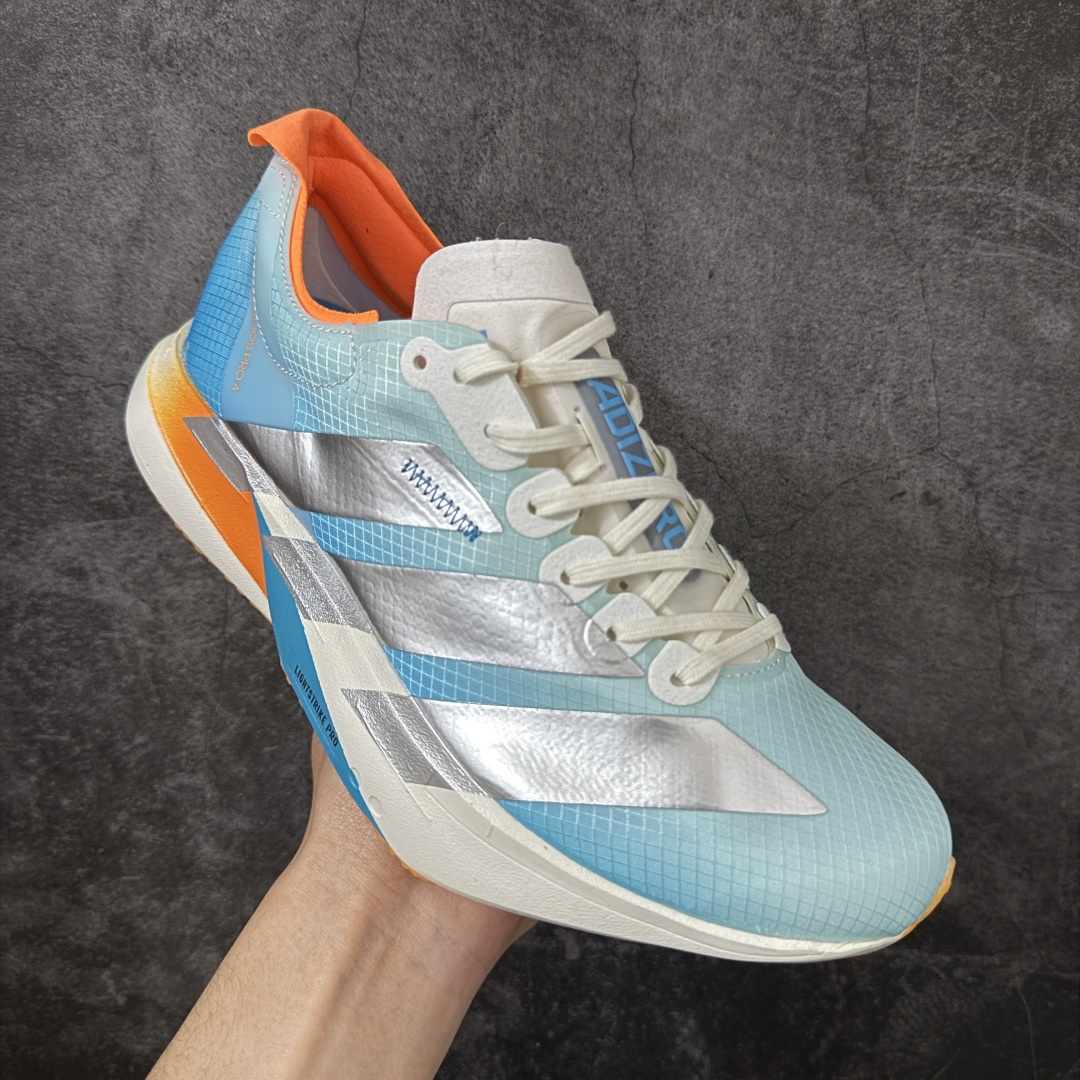 图片[3]-【RS纯原】Adidas Adizero Adios Pro 4 M竞训跑步鞋 KH6360 市场独一档品质 区别所有版本 原鞋购入开发数月 原材料 原档案打造 细节版型一比一 独立双层组合底私模. 搭配ENERGYRODS 2.0真碳柱，每一步都动力满满 鞋面用的是Lightlock技术，轻透又贴合，就像给脚定制的一样。 中底是全掌Lightstrike Pro泡棉，软弹感超绝 真正一比一还原真实脚感💪🏻 尺码：36 36.5 37 38 38.5 39 40 40.5 41 42 42.5 43 44 44.5 45 46-选品中心