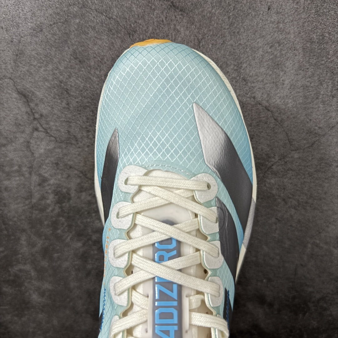 图片[5]-【RS纯原】Adidas Adizero Adios Pro 4 M竞训跑步鞋 KH6360 市场独一档品质 区别所有版本 原鞋购入开发数月 原材料 原档案打造 细节版型一比一 独立双层组合底私模. 搭配ENERGYRODS 2.0真碳柱，每一步都动力满满 鞋面用的是Lightlock技术，轻透又贴合，就像给脚定制的一样。 中底是全掌Lightstrike Pro泡棉，软弹感超绝 真正一比一还原真实脚感💪🏻 尺码：36 36.5 37 38 38.5 39 40 40.5 41 42 42.5 43 44 44.5 45 46-选品中心
