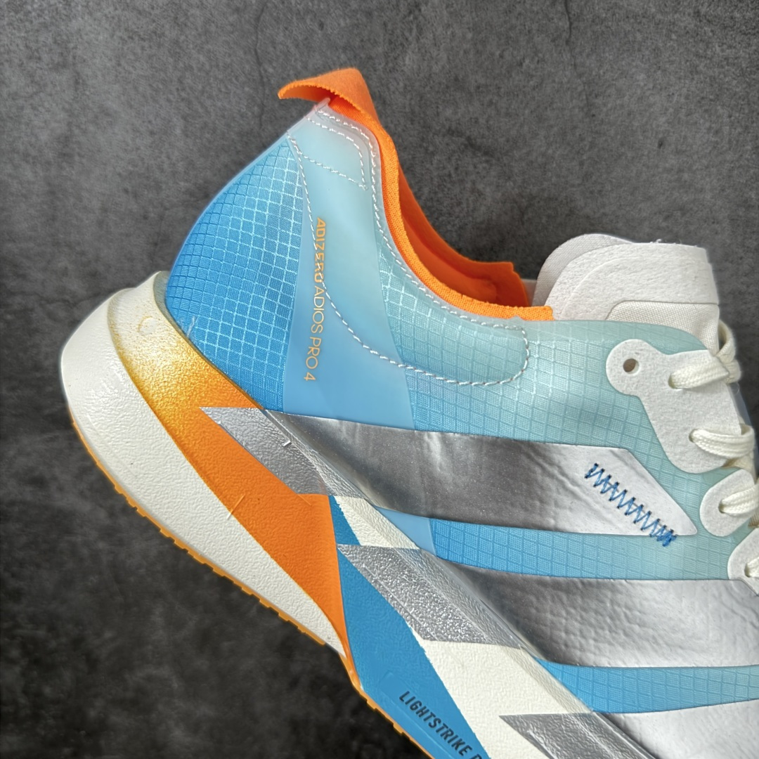 图片[7]-【RS纯原】Adidas Adizero Adios Pro 4 M竞训跑步鞋 KH6360 市场独一档品质 区别所有版本 原鞋购入开发数月 原材料 原档案打造 细节版型一比一 独立双层组合底私模. 搭配ENERGYRODS 2.0真碳柱，每一步都动力满满 鞋面用的是Lightlock技术，轻透又贴合，就像给脚定制的一样。 中底是全掌Lightstrike Pro泡棉，软弹感超绝 真正一比一还原真实脚感💪🏻 尺码：36 36.5 37 38 38.5 39 40 40.5 41 42 42.5 43 44 44.5 45 46-选品中心