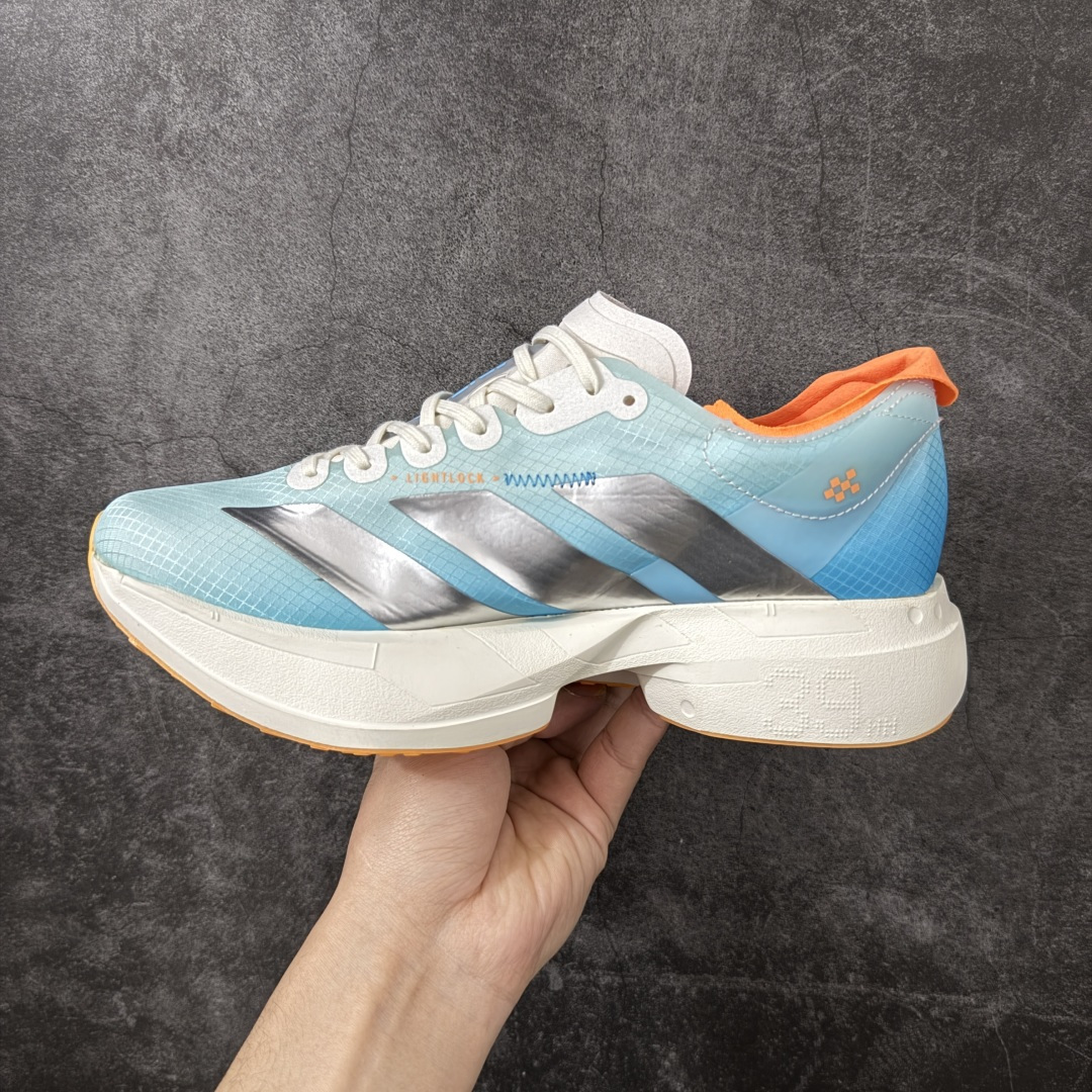 图片[2]-【RS纯原】Adidas Adizero Adios Pro 4 M竞训跑步鞋 KH6360 市场独一档品质 区别所有版本 原鞋购入开发数月 原材料 原档案打造 细节版型一比一 独立双层组合底私模. 搭配ENERGYRODS 2.0真碳柱，每一步都动力满满 鞋面用的是Lightlock技术，轻透又贴合，就像给脚定制的一样。 中底是全掌Lightstrike Pro泡棉，软弹感超绝 真正一比一还原真实脚感💪🏻 尺码：36 36.5 37 38 38.5 39 40 40.5 41 42 42.5 43 44 44.5 45 46-选品中心