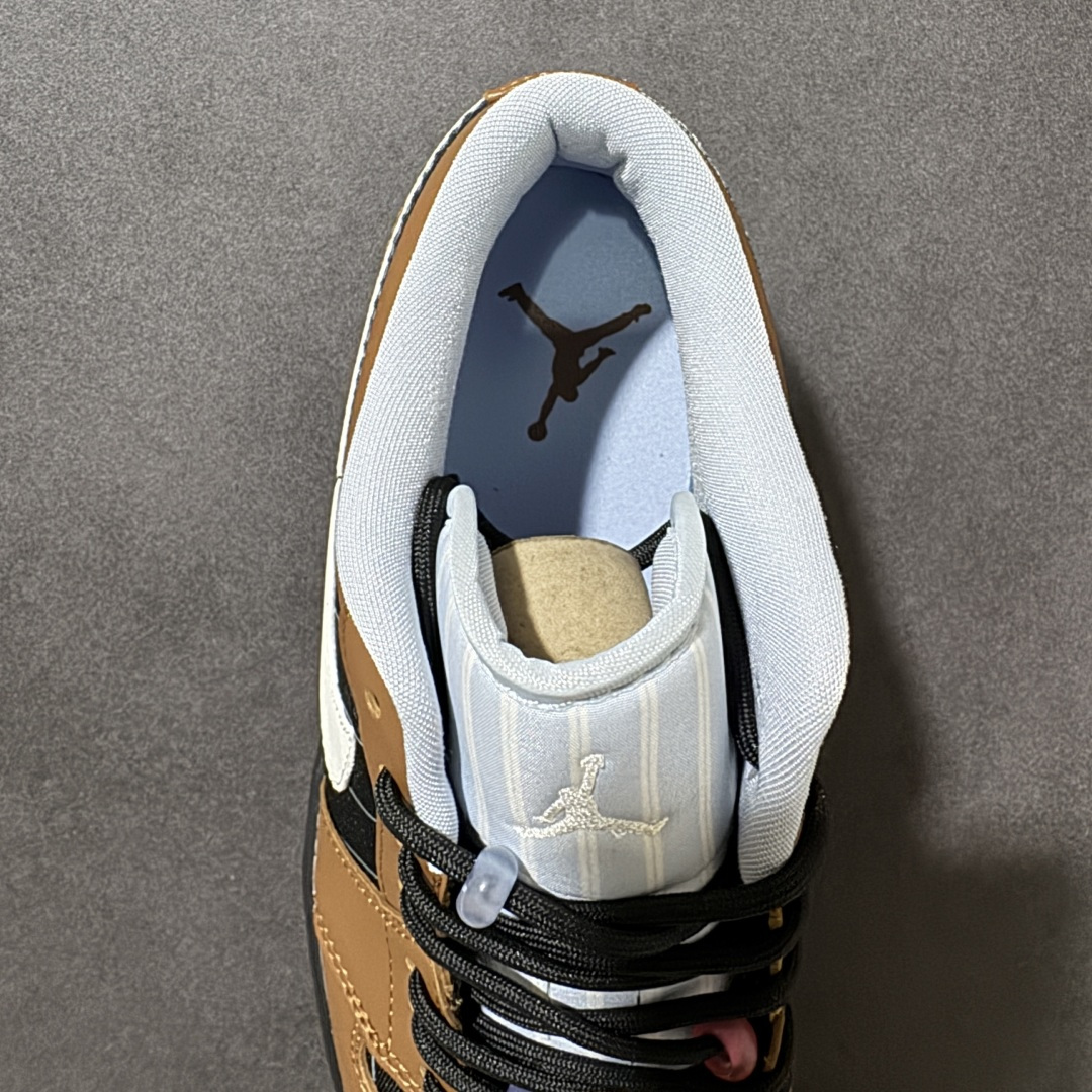图片[6]-【K版】Air Jordan 1 Low 黑棕条纹 升级正确原装楦型开发纸版 中底注胶孔内置真Sole气垫 耐克Nike Air Jordan1 Low AJ低帮乔丹一代低帮经典复古文化休闲运动篮球鞋原鞋开模 拒绝公底 购置原厂同步原材料 都有细节还原98%原汁原味忠于原版 货号：IR7560 010 尺码：36 36.5 37.5 38 38.5 39 40 40.5 41 42 42.5 43 44 45 46-莆田鞋