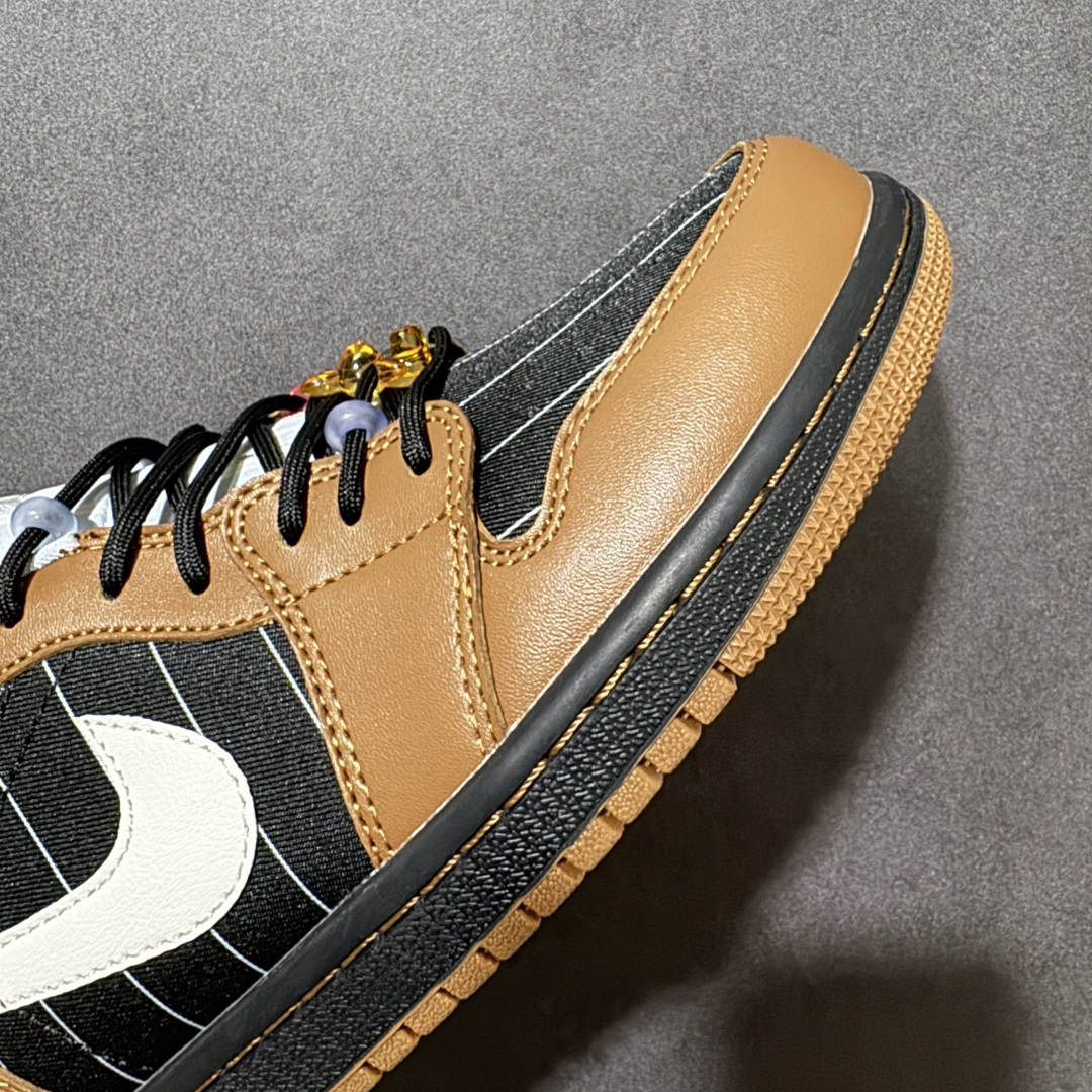 图片[8]-【K版】Air Jordan 1 Low 黑棕条纹 升级正确原装楦型开发纸版 中底注胶孔内置真Sole气垫 耐克Nike Air Jordan1 Low AJ低帮乔丹一代低帮经典复古文化休闲运动篮球鞋原鞋开模 拒绝公底 购置原厂同步原材料 都有细节还原98%原汁原味忠于原版 货号：IR7560 010 尺码：36 36.5 37.5 38 38.5 39 40 40.5 41 42 42.5 43 44 45 46-莆田鞋
