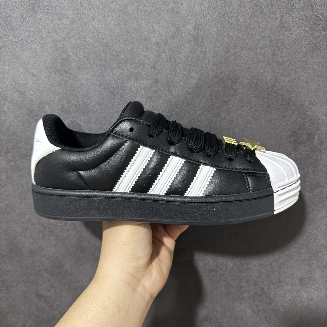 【公司级】Adidas Superstar 2 ST 贝壳头3.0低帮休闲面包鞋  #头层牛皮的胖版贝壳头 填充超饱满的面包鞋身 包裹感超棒 标志性贝壳头做了加宽设计 防撞耐造 货号：JR7444  尺码：36 36 36.5 37 38 38.5 39 40 40.5 41 42 42.5 43 44 44.5 45-选品中心