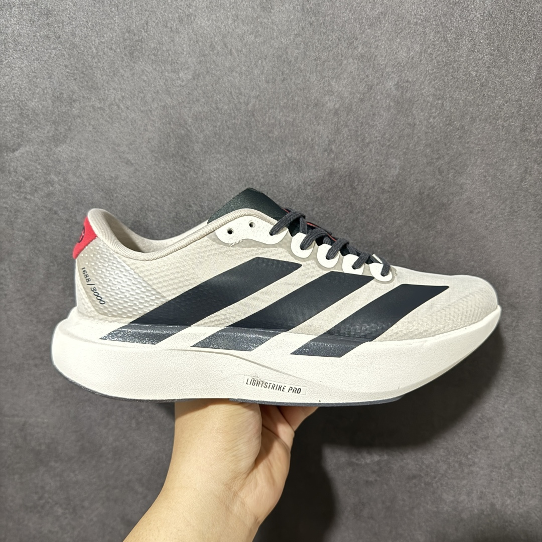 【TD版本】Adidas Adizero Evo SL 阿迪达斯 舒适百搭防滑耐磨 低帮 休闲跑步鞋 中底配置方面搭载全掌Lightstrike Pro 鞋面采用透气网面 契合日常训练鞋的定位 外底给到了橡胶 更加防滑耐磨 货号：KJ3670 尺码：36 36.5 37 38 38.5 39 40 40.5 41 42 42.5 43 44 45-选品中心