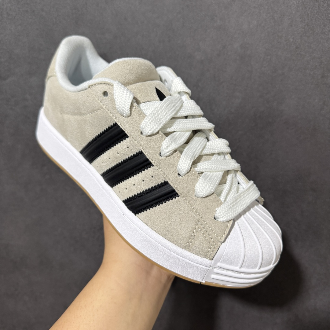 图片[3]-【GX版】adidas originals Superstar ST 舒适贴合 板鞋 男女款 灰黑色贝壳头系列低帮经典百搭休闲运动板鞋 货号：KI3511 尺码：35 36 36.5 37 38 38.5 39 40 40.5 41 42 42.5 43 44 45-选品中心