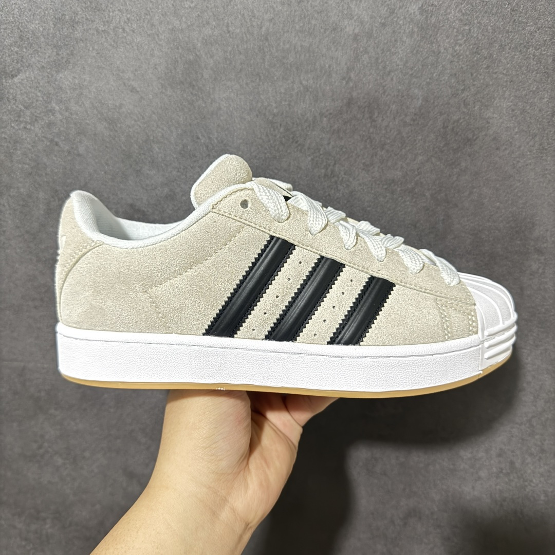 【GX版】adidas originals Superstar ST 舒适贴合 板鞋 男女款 灰黑色贝壳头系列低帮经典百搭休闲运动板鞋 货号：KI3511 尺码：35 36 36.5 37 38 38.5 39 40 40.5 41 42 42.5 43 44 45-选品中心