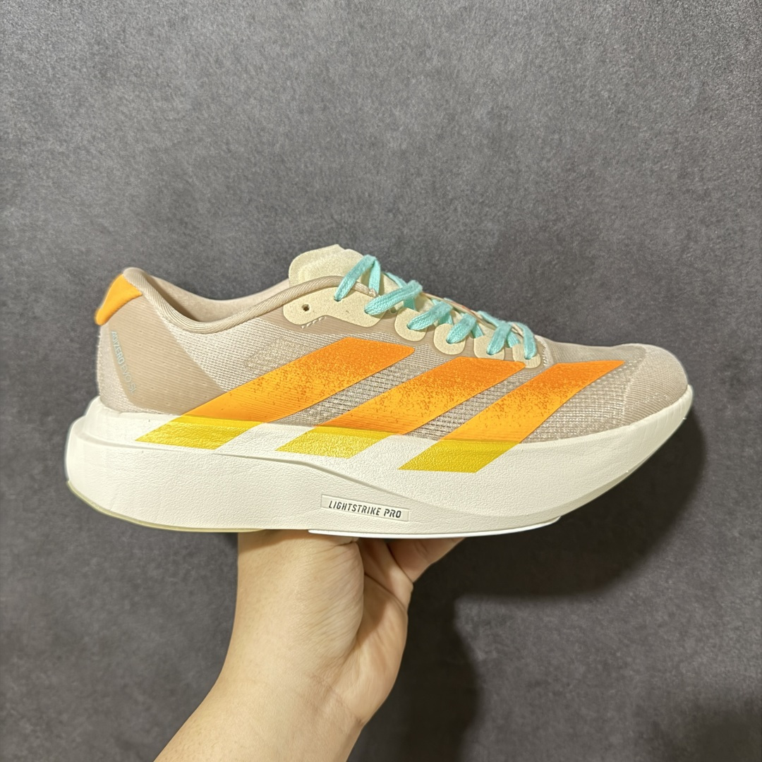 【TD版本】Adidas Adizero Evo SL 阿迪超轻透气缓震跑鞋  整体外观造型与adiZero Adios Pro EVO 1非常相似 中底配置方面搭载全掌Lightstrike Pro 鞋面采用透气网面示人 契合日常训练鞋的定位 更加耐用 外底给到了马牌橡胶 及上代竞速旗舰adidas Adizero Adios Pro 3区域分布 货号： JQ2799  尺码：36 36.5 37.5 38 38.5 39 40 40.5 41 42 42.5 43 44 45-选品中心