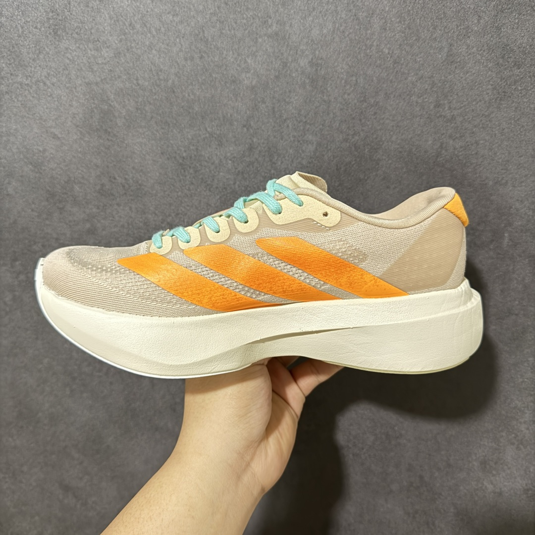 图片[2]-【TD版本】Adidas Adizero Evo SL 阿迪超轻透气缓震跑鞋  整体外观造型与adiZero Adios Pro EVO 1非常相似 中底配置方面搭载全掌Lightstrike Pro 鞋面采用透气网面示人 契合日常训练鞋的定位 更加耐用 外底给到了马牌橡胶 及上代竞速旗舰adidas Adizero Adios Pro 3区域分布 货号： JQ2799  尺码：36 36.5 37.5 38 38.5 39 40 40.5 41 42 42.5 43 44 45-选品中心