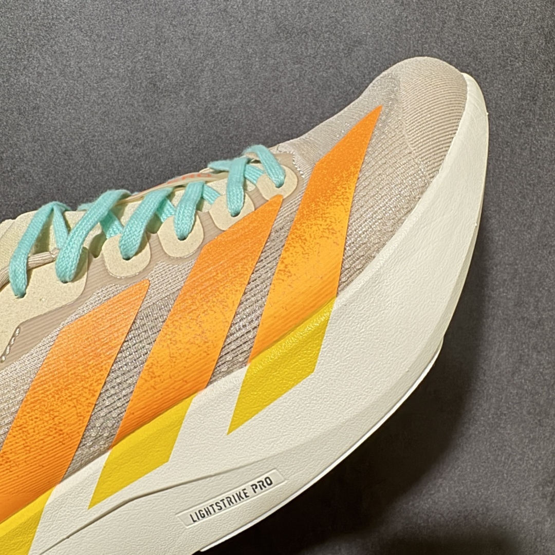图片[8]-【TD版本】Adidas Adizero Evo SL 阿迪超轻透气缓震跑鞋  整体外观造型与adiZero Adios Pro EVO 1非常相似 中底配置方面搭载全掌Lightstrike Pro 鞋面采用透气网面示人 契合日常训练鞋的定位 更加耐用 外底给到了马牌橡胶 及上代竞速旗舰adidas Adizero Adios Pro 3区域分布 货号： JQ2799  尺码：36 36.5 37.5 38 38.5 39 40 40.5 41 42 42.5 43 44 45-选品中心