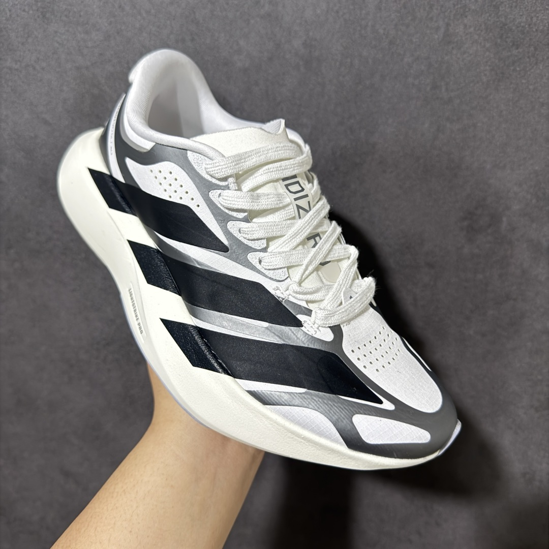 图片[3]-【TD版本】阿迪达斯 ADIDAS ADIZERO EVO SL 运动舒适防滑耐磨 低帮跑步鞋 内置碳板 阿迪达斯革新力作!「破纪录轻跑鞋」adiZero Adios Pro EVO 极致轻盈的Lightweight Upper设计,带来近乎裸足的舒适体验。中底采用尖端科技，Lightstrike Pro材料经过精细调校，实现卓越缓震与轻量化的完美结合。 货号： KI4763 尺码： 35-46-选品中心