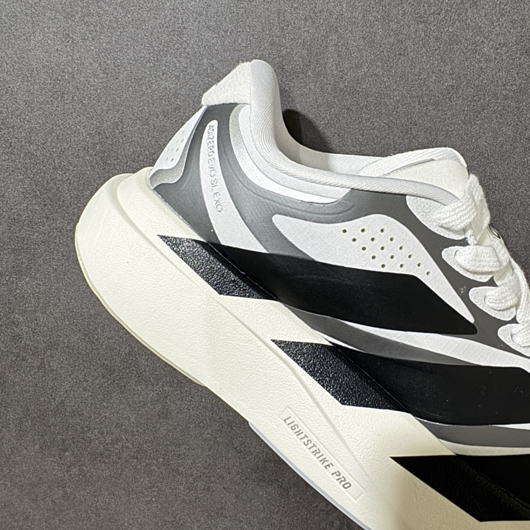 图片[7]-【TD版本】阿迪达斯 ADIDAS ADIZERO EVO SL 运动舒适防滑耐磨 低帮跑步鞋 内置碳板 阿迪达斯革新力作!「破纪录轻跑鞋」adiZero Adios Pro EVO 极致轻盈的Lightweight Upper设计,带来近乎裸足的舒适体验。中底采用尖端科技，Lightstrike Pro材料经过精细调校，实现卓越缓震与轻量化的完美结合。 货号： KI4763 尺码： 35-46-选品中心