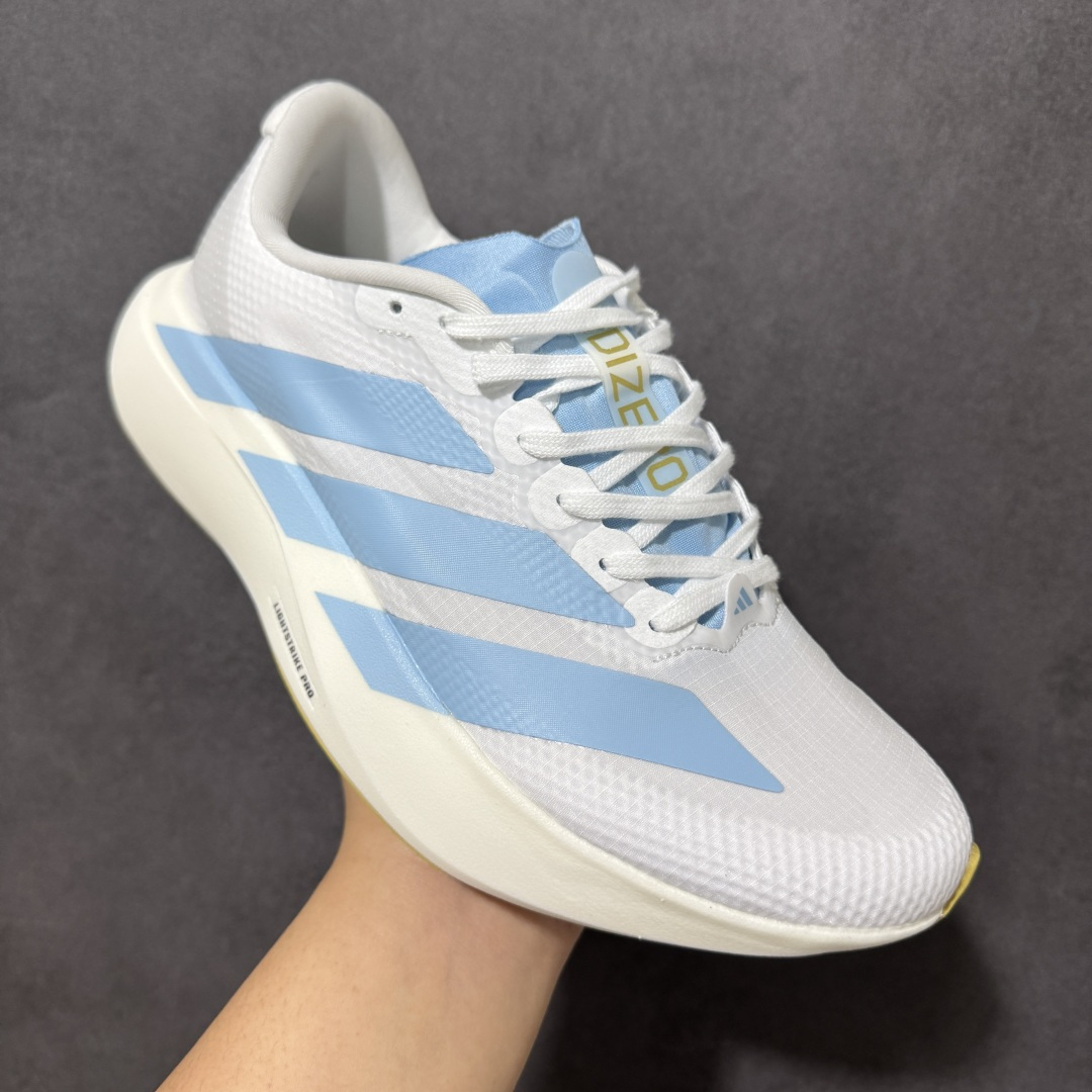 图片[3]-【TD版本】Adidas Adizero Evo SL 2 阿迪超轻透气缓震跑鞋 #以令人难以置信的138克重量，刷新了跑鞋轻量化的记录，阿迪在材料科学和工艺技术上的深厚积累。 #全新鞋款采用Lightweight Upper材料，让穿着者几乎能够体验到一种\”裸足\”的感觉 货号： JQ4527 尺码：35 36 36.5 37 38 38.5 39 40 40.5 41 42 42.5 43 44 44.5 45-选品中心