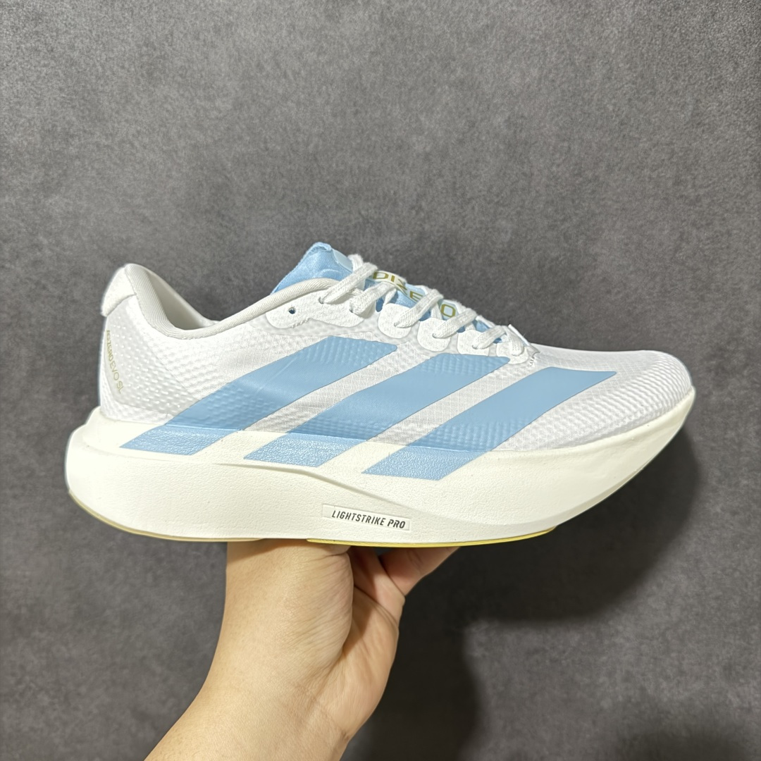 【TD版本】Adidas Adizero Evo SL 2 阿迪超轻透气缓震跑鞋 #以令人难以置信的138克重量，刷新了跑鞋轻量化的记录，阿迪在材料科学和工艺技术上的深厚积累。 #全新鞋款采用Lightweight Upper材料，让穿着者几乎能够体验到一种\