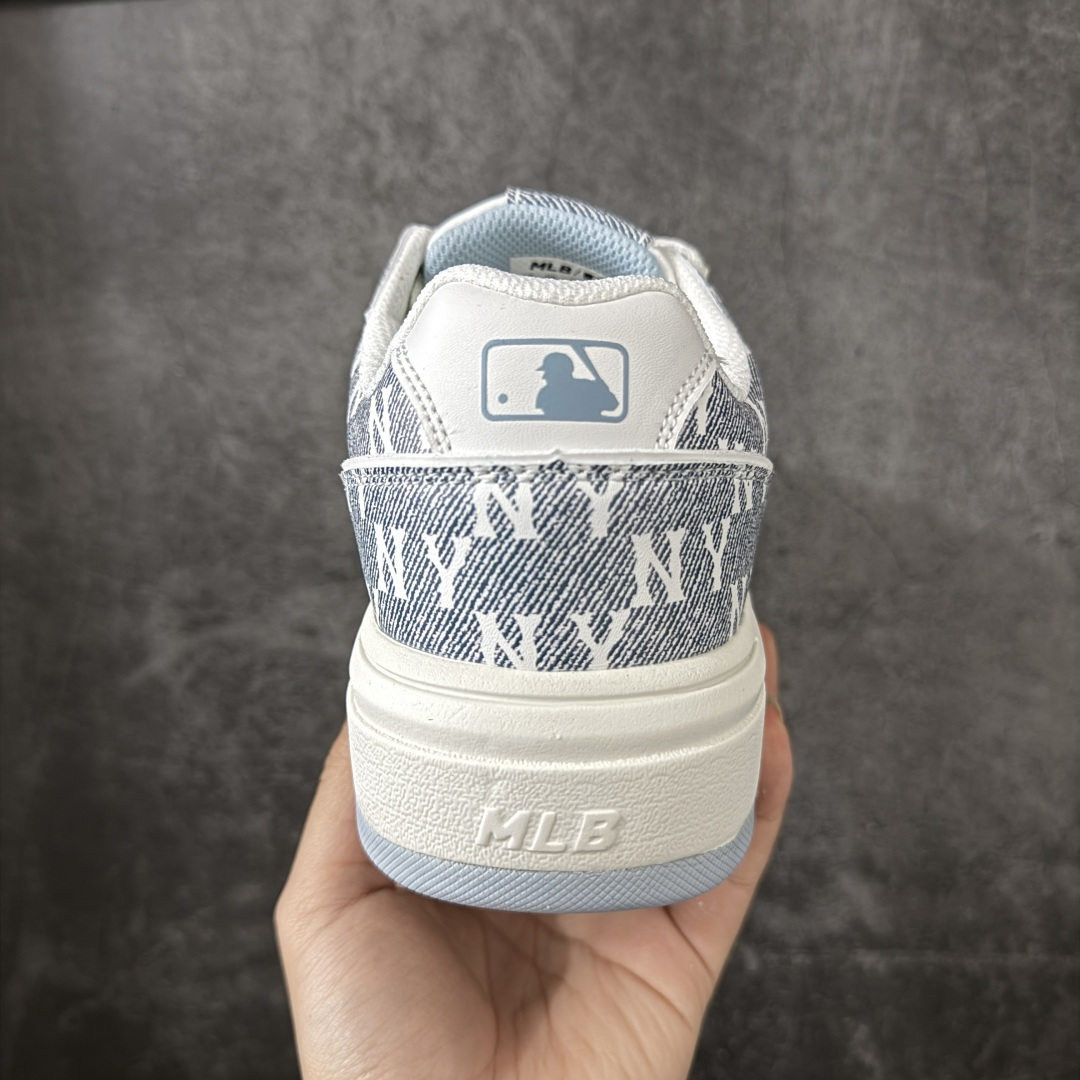 MLB Chunky Liner Basic NY复古印花学长鞋系列低帮轻量增高厚底百搭休闲运动慢跑鞋板