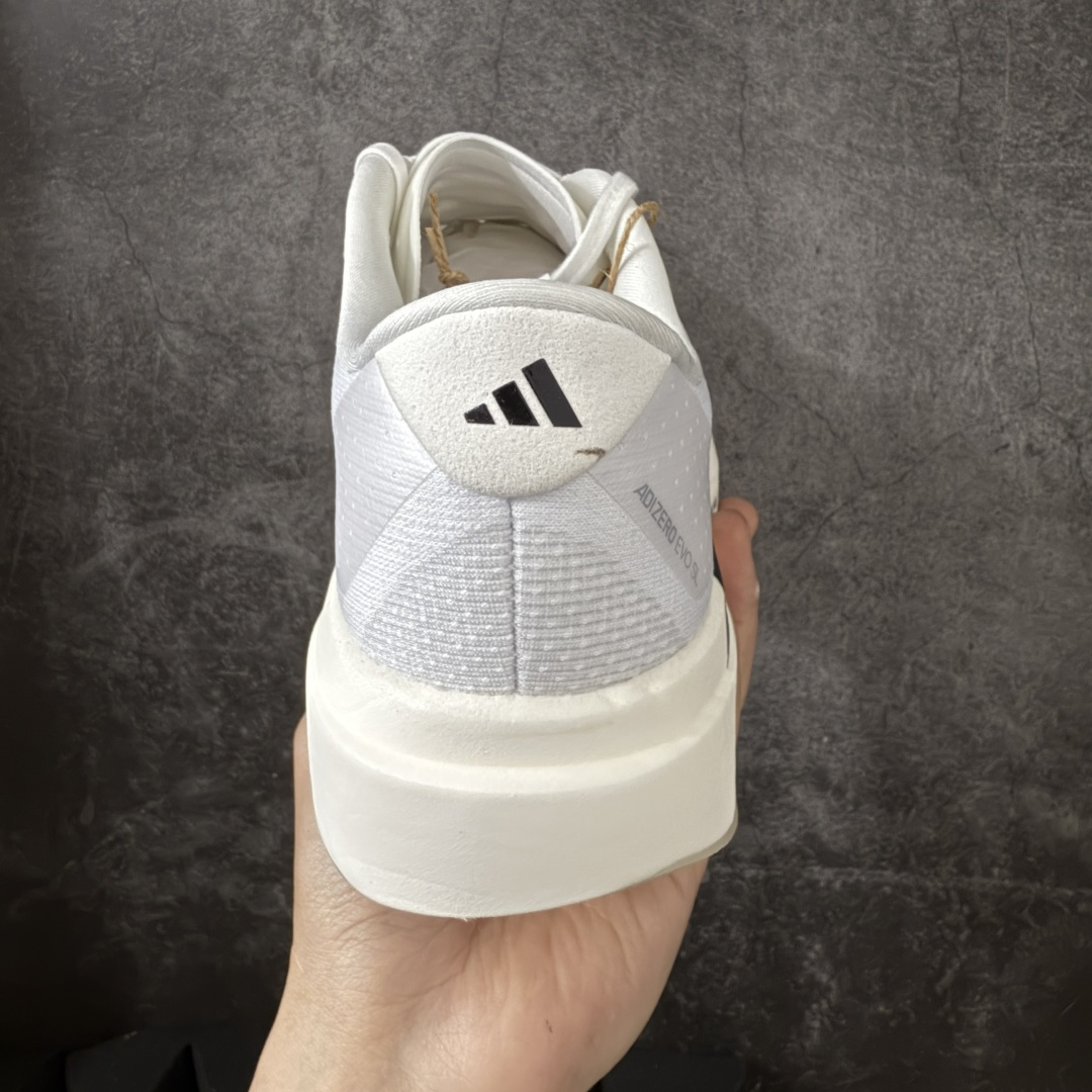 Adidas Adizero EVO SL 马拉松竞速专业跑鞋 市场最强版出货原材料 内置碳板原厂网纱潮