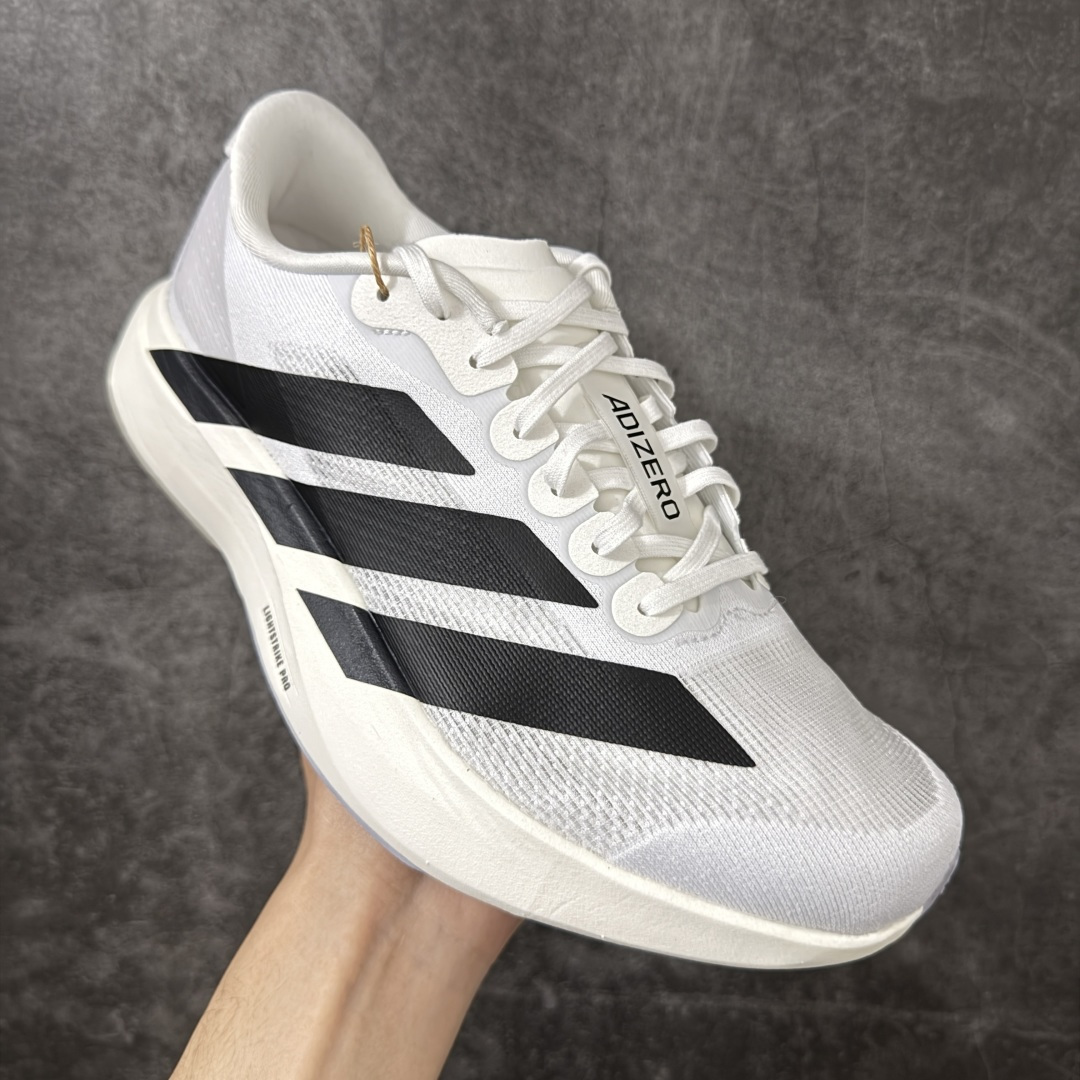 Adidas Adizero EVO SL 马拉松竞速专业跑鞋 市场最强版出货原材料 内置碳板原厂网纱潮