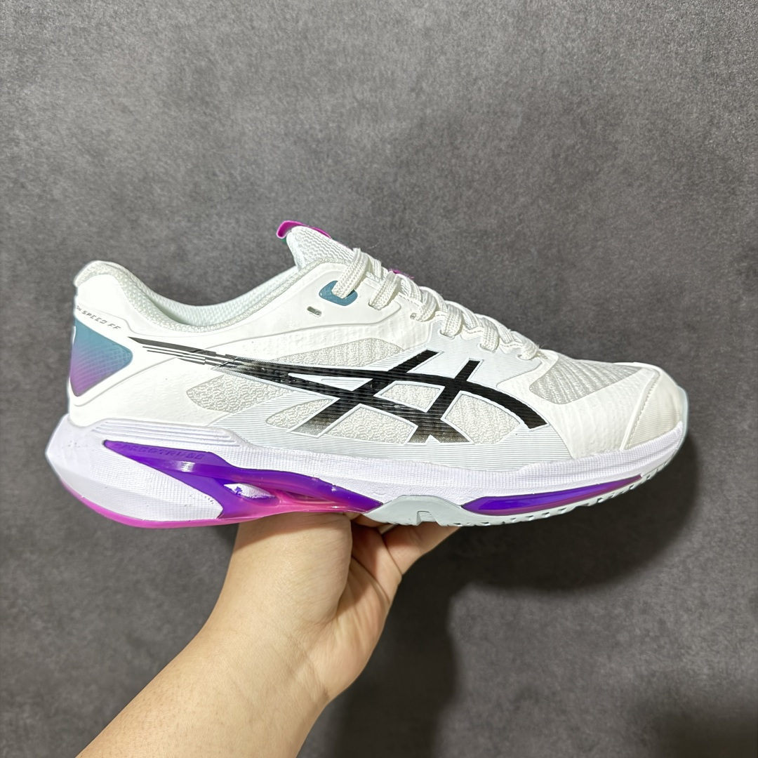 【公司级】Asics Solution Speed FF 4 亚瑟士轻量速度型网球鞋 DYNAWRAP 技术可提升稳定性 FLYTEFOAM 科技打造轻量缓冲组件 FLYTEFOAM Propel 技术鞋垫可提升吸震与回弹效果 TWISSTRUS 技术可提升速度与变向奔跑动作ASICSGRIP 科技可提升在球场上的抓地力 后足 GEL 缓冲科技可提供出色的避震效果AHAR 橡胶可提升耐用性 货号：1041A532-101 尺码： 36 36.5 37.5 38 38.5 39 40 40.5 41 42.5 43 44 45-选品中心