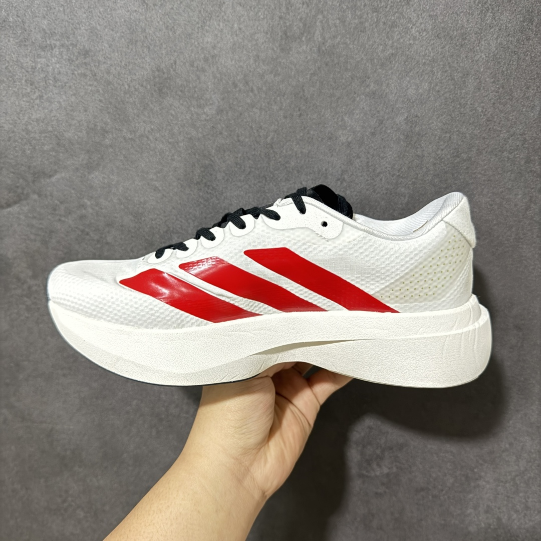 图片[2]-【公司级】Adidas Adizero Pro Evo SL 阿迪达斯 舒适百搭防滑耐磨 低帮 休闲跑步鞋 中底配置方面搭载全掌Lightstrike Pro 鞋面采用透气网面 契合日常训练鞋的定位 外底给到了橡胶 更加防滑耐磨 货号：KJ6172 尺码：36 36.5 37 38 38.5 39 40 40.5 41 42 42.5 43 44 45-选品中心