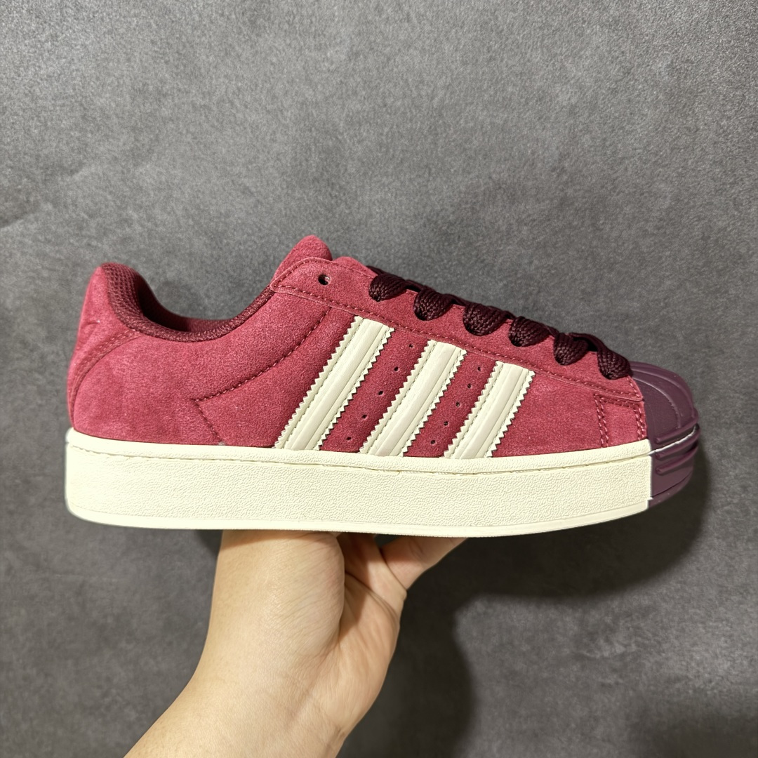 【公司级】Adidas Originals SUPERSTAR ST 增高厚底 渠道正品订单 诠释市场最高工艺水平 贝壳头经典小白板鞋 专柜上架同步配色 全鞋进口头层皮料打造。区别市面普通真标版本，进出专柜无压力 货号：KI3563 尺码：35 36 36.5 37.5 38 38.5 39 40 40.5 41 42 42.5 43 44 45-选品中心