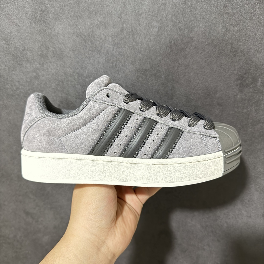 【公司级】Adidas Originals SUPERSTAR ST 增高厚底 渠道正品订单 诠释市场最高工艺水平 贝壳头经典小白板鞋 专柜上架同步配色 全鞋进口头层皮料打造。区别市面普通真标版本，进出专柜无压力 货号：KI3564 尺码：35 36 36.5 37.5 38 38.5 39 40 40.5 41 42 42.5 43 44 45-选品中心