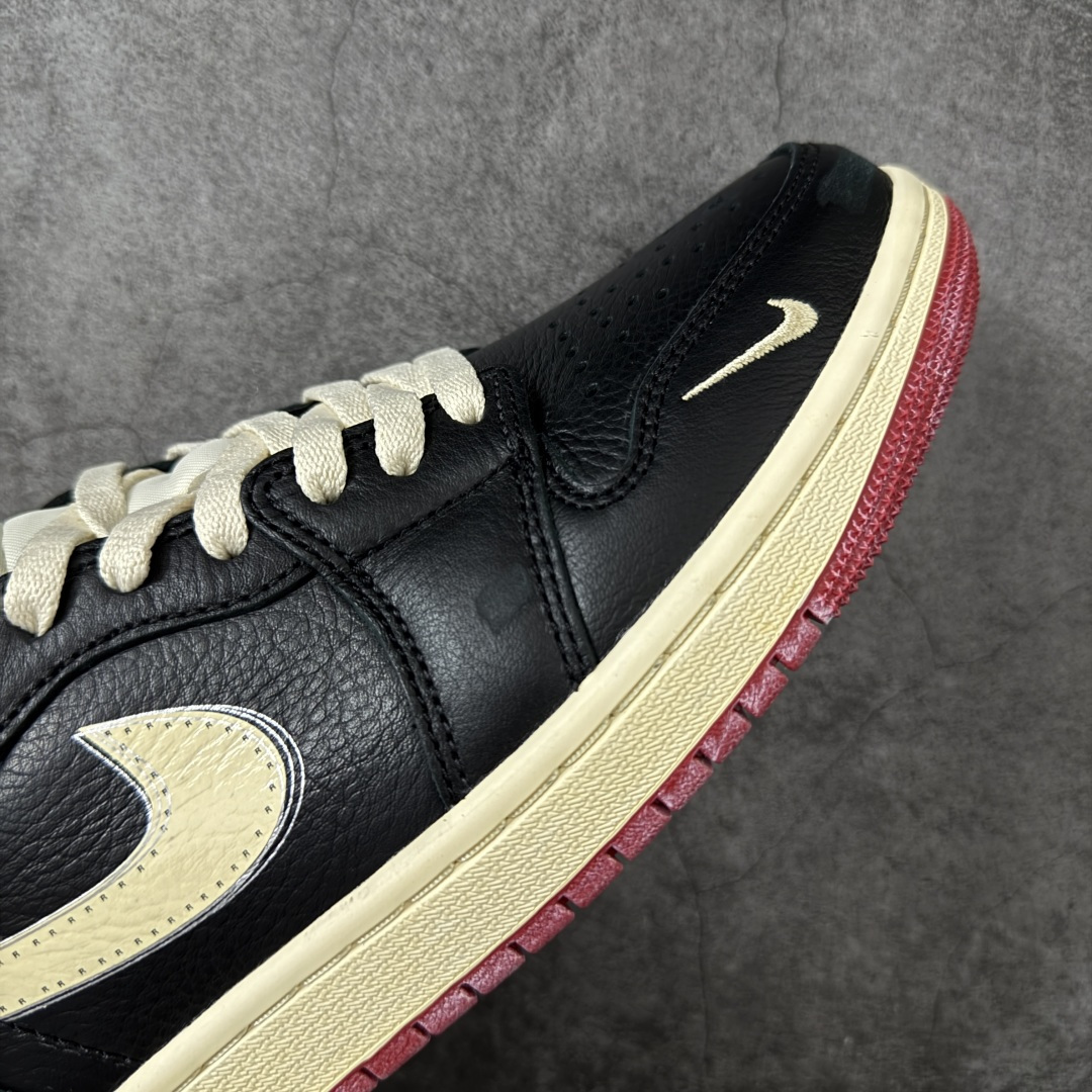 图片[6]-【DT版本】Nigel Sylvester x Air Jordan 1 Low OG Nitro \”Better With Time\” 低帮 黑白红 AJ1低邦 白黑红 尿渍2.0 男女同款 乔丹篮球鞋系列 IB8958-001 全新og系列出货 国内一线头部知名大厂出品 高端外贸零售专供品质 原鞋原楦头纸板开发 原厂气垫 原厂竖纹防尘纸 极致一眼正品既视感 整体楦型最大限度还原公司正品 尺码：40 40.5 41 42 42.5 43 44 44.5 45 46 47.5-选品中心