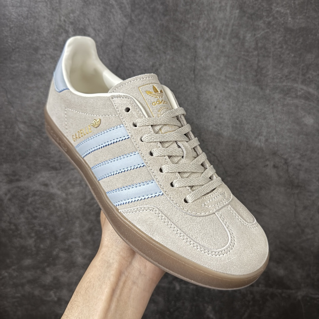 图片[3]-【纯原HZ版本】adidas originals GAZELLE INDOOR 舒适百搭 德训鞋 男女同款 浅卡其色 JR2432 尺码：35.5-45-选品中心