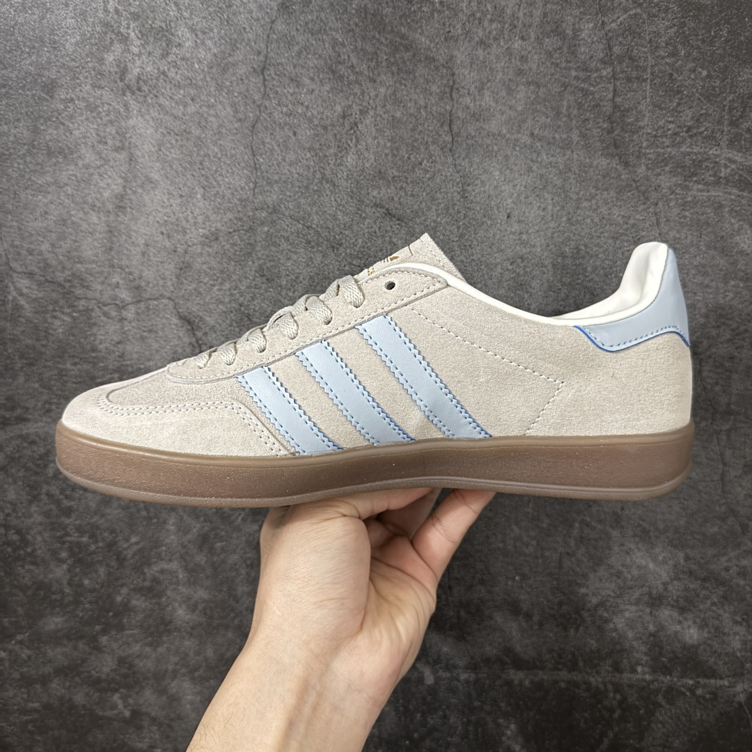 图片[2]-【纯原HZ版本】adidas originals GAZELLE INDOOR 舒适百搭 德训鞋 男女同款 浅卡其色 JR2432 尺码：35.5-45-选品中心