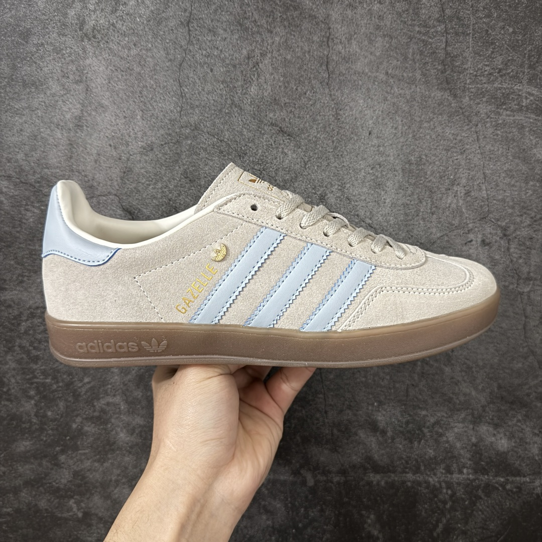 【纯原HZ版本】adidas originals GAZELLE INDOOR 舒适百搭 德训鞋 男女同款 浅卡其色 JR2432 尺码：35.5-45-选品中心