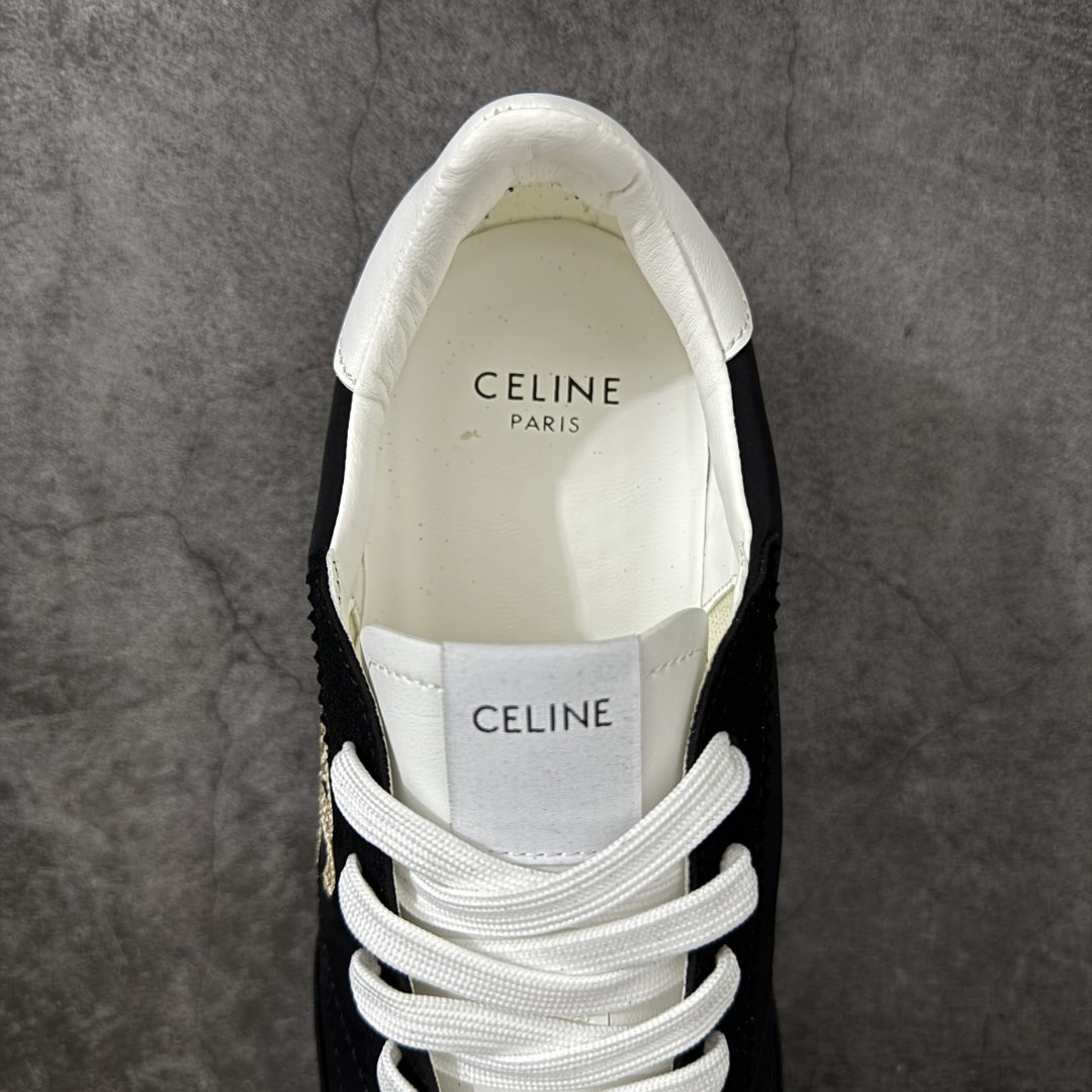 图片[8]-【纯原版】CELINE．赛琳2026春夏新款 Racer系列复古小白鞋德训鞋休闲运动鞋 这款赛琳运动鞋充满街头感，拼色设计非常赞，侧面与后跟的LOGO让他简单又不失调性，上脚非常好看 面料原版进口麂皮拼接尼龙布 内里羊皮 原版开模防滑TPU大底 尺码：35-40-选品中心