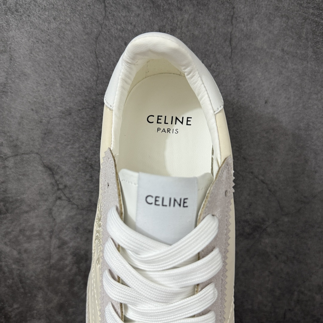 图片[8]-【纯原版】CELINE．赛琳2026春夏新款 Racer系列复古小白鞋德训鞋休闲运动鞋 这款赛琳运动鞋充满街头感，拼色设计非常赞，侧面与后跟的LOGO让他简单又不失调性，上脚非常好看 面料原版进口麂皮拼接尼龙布 内里羊皮 原版开模防滑TPU大底 尺码：35-40-选品中心