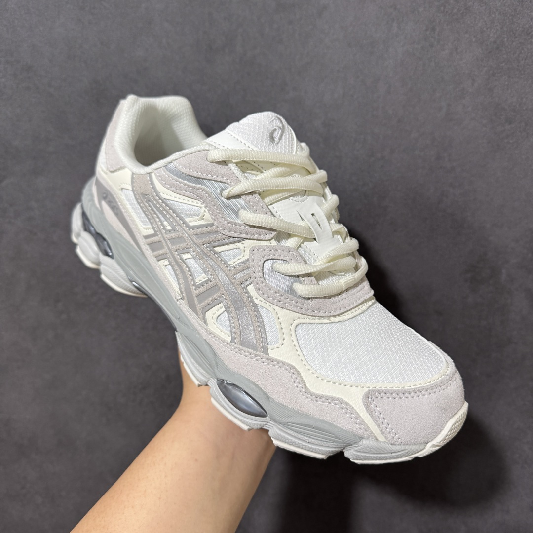 图片[3]-【公司级】亚瑟士Asics GEL-NYC 时尚舒适复古休闲运动跑步鞋原档数据开发，透气MONO纱鞋面，高效散热保持干爽，立体包裹贴合足型。GEL缓震胶+FFBLAST中底，轻量回弹，减少能量损耗。AHAR+耐磨外底，抓地力与耐久度双升级。 货号：1203A739-100 尺码：36 37 37.5 38 39 39.5 40.5 41.5 42 42.5 43.5 44 44.5 45 46-选品中心