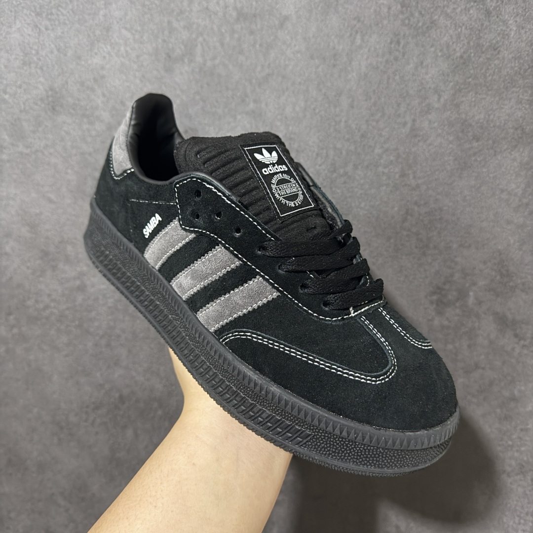 图片[3]-【公司级】adidas Samba XLG F百搭单品舒适百搭 潮流增高低帮板鞋 全新的设计Samba XIg 配置全新的渐变adidas鞋盒 加大加厚的鞋型设计 妥妥的时下流行面包鞋 鞋头麂皮加触感厚实牛皮鞋身 简单别致的设计适配不同的穿搭体验 加厚的EVA鞋底 让你重新体现不一样的SAMBA 时尚的潮流密码紧致的体现在简约的T头Samba XIg 货号：IH2219 尺码：36-45无半码-选品中心