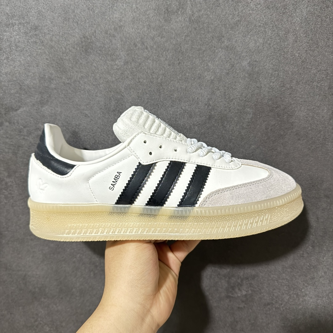 【公司级】adidas Samba XLG F百搭单品舒适百搭 潮流增高低帮板鞋 全新的设计Samba XIg 配置全新的渐变adidas鞋盒 加大加厚的鞋型设计 妥妥的时下流行面包鞋 鞋头麂皮加触感厚实牛皮鞋身 简单别致的设计适配不同的穿搭体验 加厚的EVA鞋底 让你重新体现不一样的SAMBA 时尚的潮流密码紧致的体现在简约的T头Samba XIg 货号：IH8643 尺码：36-45无半码-选品中心