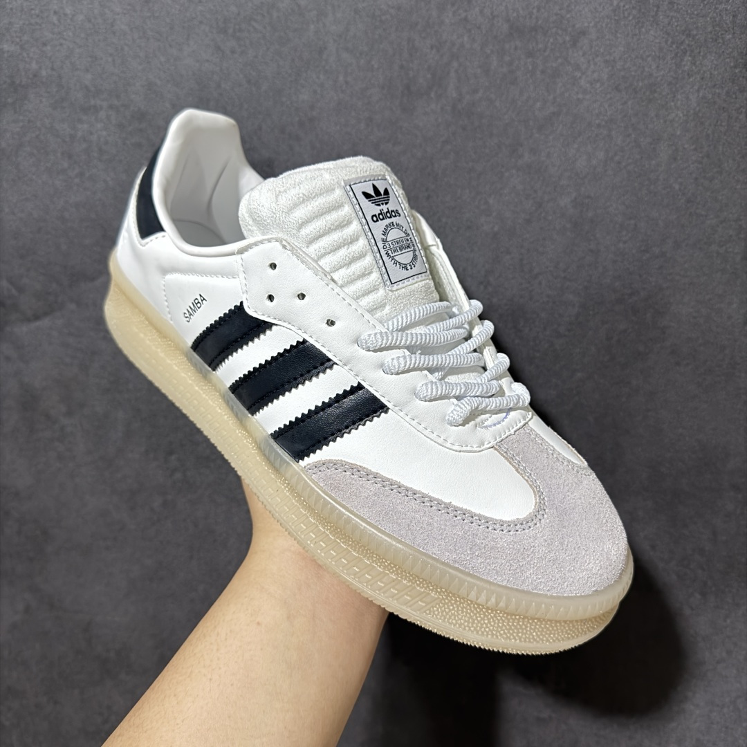 图片[3]-【公司级】adidas Samba XLG F百搭单品舒适百搭 潮流增高低帮板鞋 全新的设计Samba XIg 配置全新的渐变adidas鞋盒 加大加厚的鞋型设计 妥妥的时下流行面包鞋 鞋头麂皮加触感厚实牛皮鞋身 简单别致的设计适配不同的穿搭体验 加厚的EVA鞋底 让你重新体现不一样的SAMBA 时尚的潮流密码紧致的体现在简约的T头Samba XIg 货号：IH8643 尺码：36-45无半码-选品中心