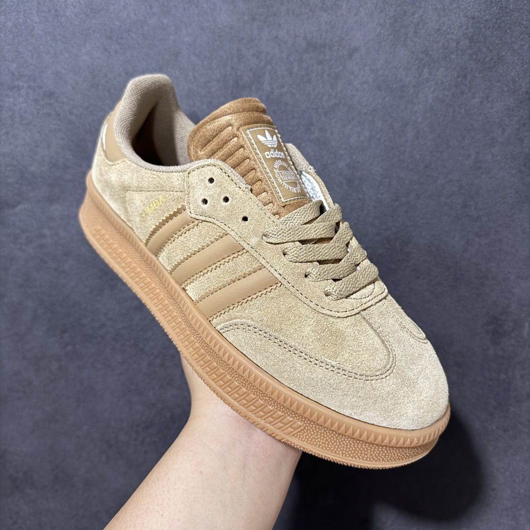 图片[3]-【公司级】adidas Samba XLG F百搭单品舒适百搭 潮流增高低帮板鞋 全新的设计Samba XIg 配置全新的渐变adidas鞋盒 加大加厚的鞋型设计 妥妥的时下流行面包鞋 鞋头麂皮加触感厚实牛皮鞋身 简单别致的设计适配不同的穿搭体验 加厚的EVA鞋底 让你重新体现不一样的SAMBA 时尚的潮流密码紧致的体现在简约的T头Samba XIg 货号：IG6289 尺码：36-45无半码-选品中心