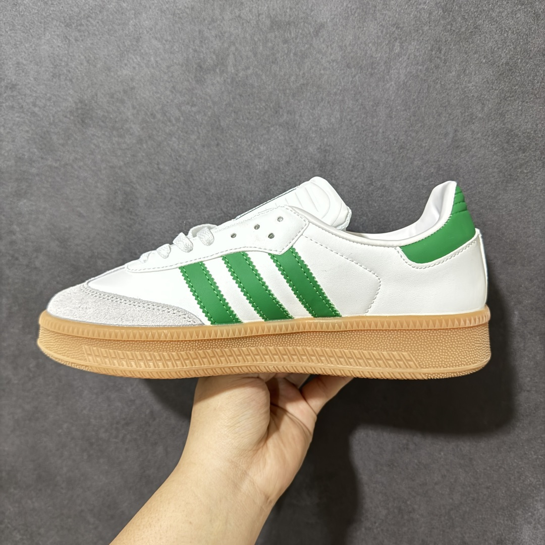 图片[2]-【公司级】adidas Samba XLG F百搭单品舒适百搭 潮流增高低帮板鞋 全新的设计Samba XIg 配置全新的渐变adidas鞋盒 加大加厚的鞋型设计 妥妥的时下流行面包鞋 鞋头麂皮加触感厚实牛皮鞋身 简单别致的设计适配不同的穿搭体验 加厚的EVA鞋底 让你重新体现不一样的SAMBA 时尚的潮流密码紧致的体现在简约的T头Samba XIg 货号：IG1025 尺码：36-45无半码-选品中心