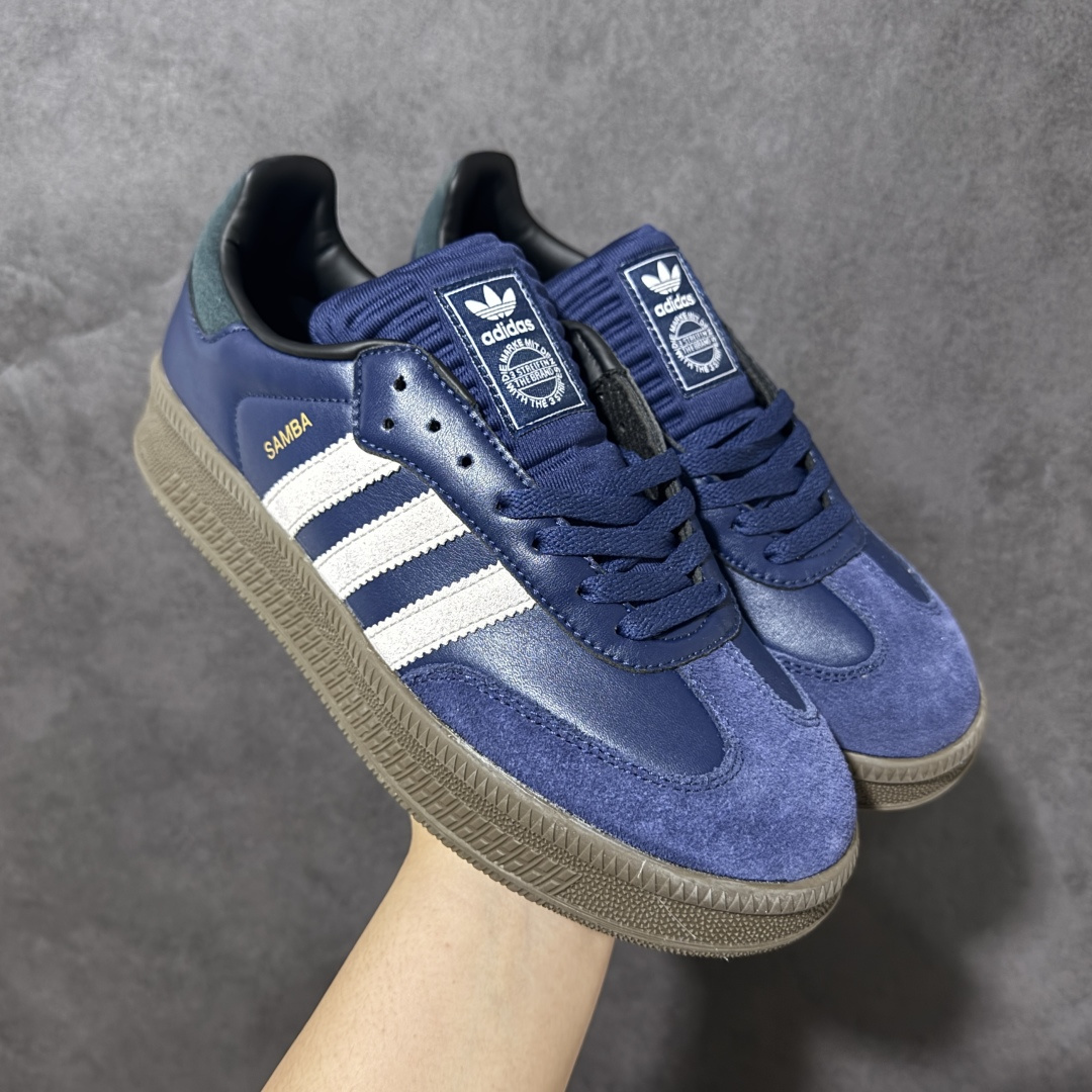图片[6]-【公司级】adidas Samba XLG F百搭单品舒适百搭 潮流增高低帮板鞋 全新的设计Samba XIg 配置全新的渐变adidas鞋盒 加大加厚的鞋型设计 妥妥的时下流行面包鞋 鞋头麂皮加触感厚实牛皮鞋身 简单别致的设计适配不同的穿搭体验 加厚的EVA鞋底 让你重新体现不一样的SAMBA 时尚的潮流密码紧致的体现在简约的T头Samba XIg 尺码：36-45无半码-选品中心